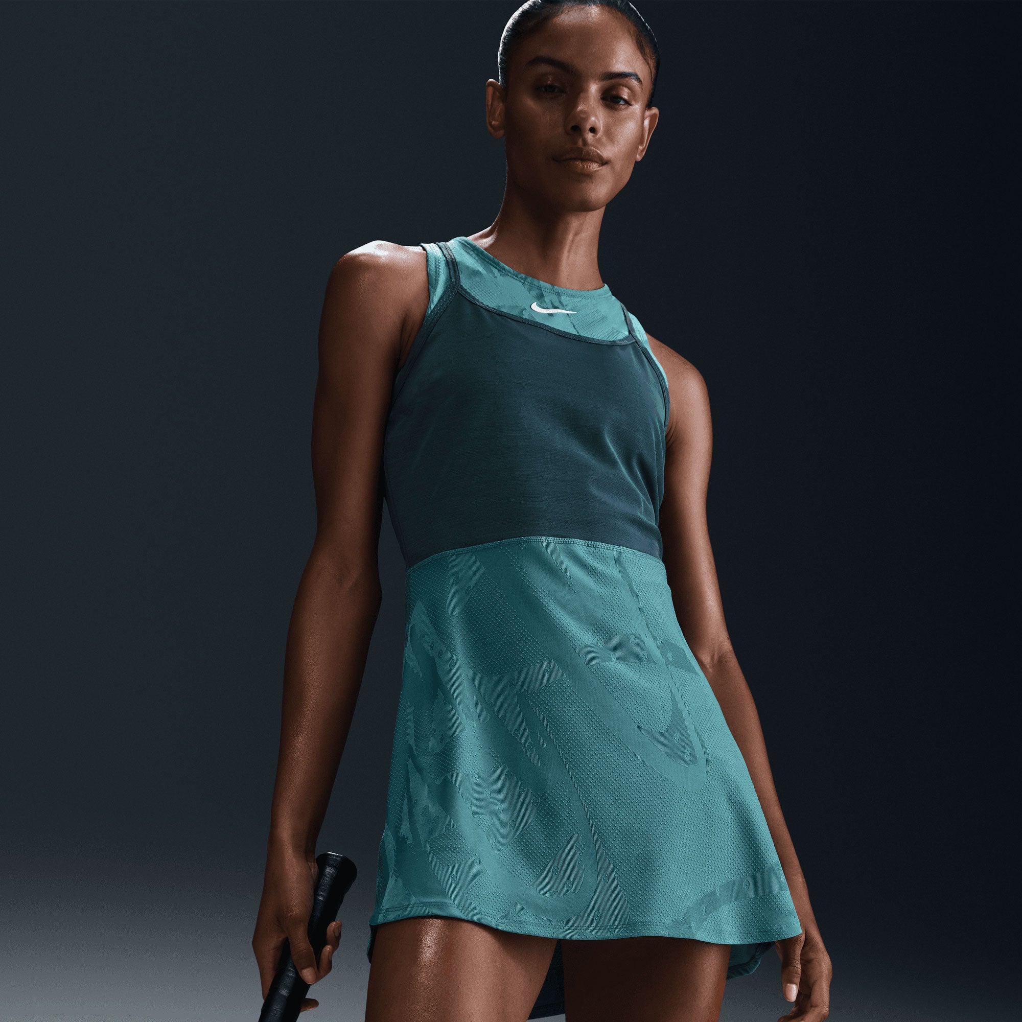 NikeCourt Slam Melbourne Women's Dri-FIT Tennis Dress - Green (3)