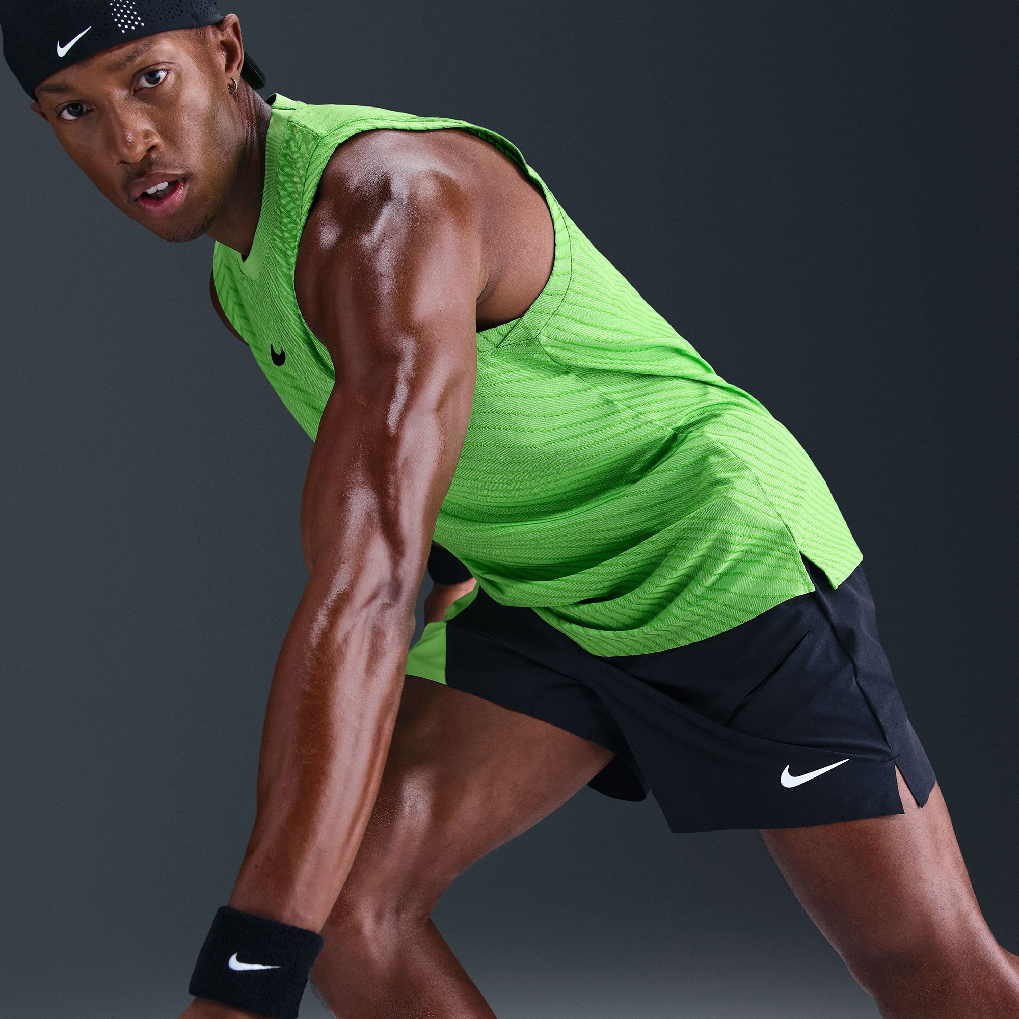 NikeCourt Slam Men's Dri-FIT 6-Inch Tennis Shorts - Black (5)