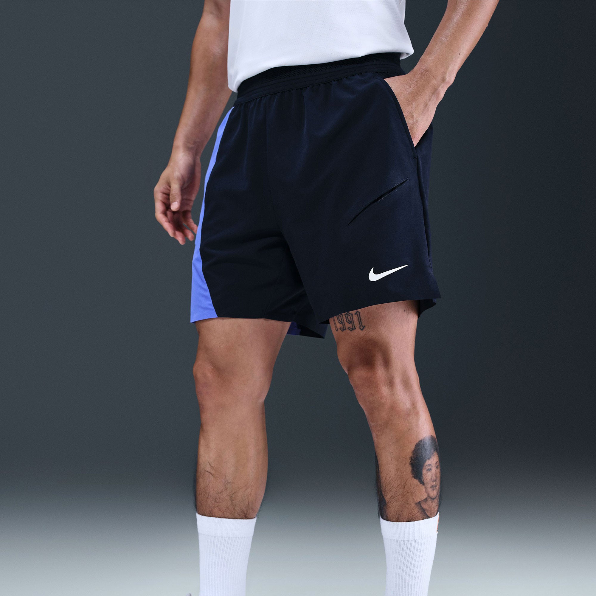 NikeCourt Slam Men's Dri-FIT 6-Inch Tennis Shorts - Dark Blue (3)