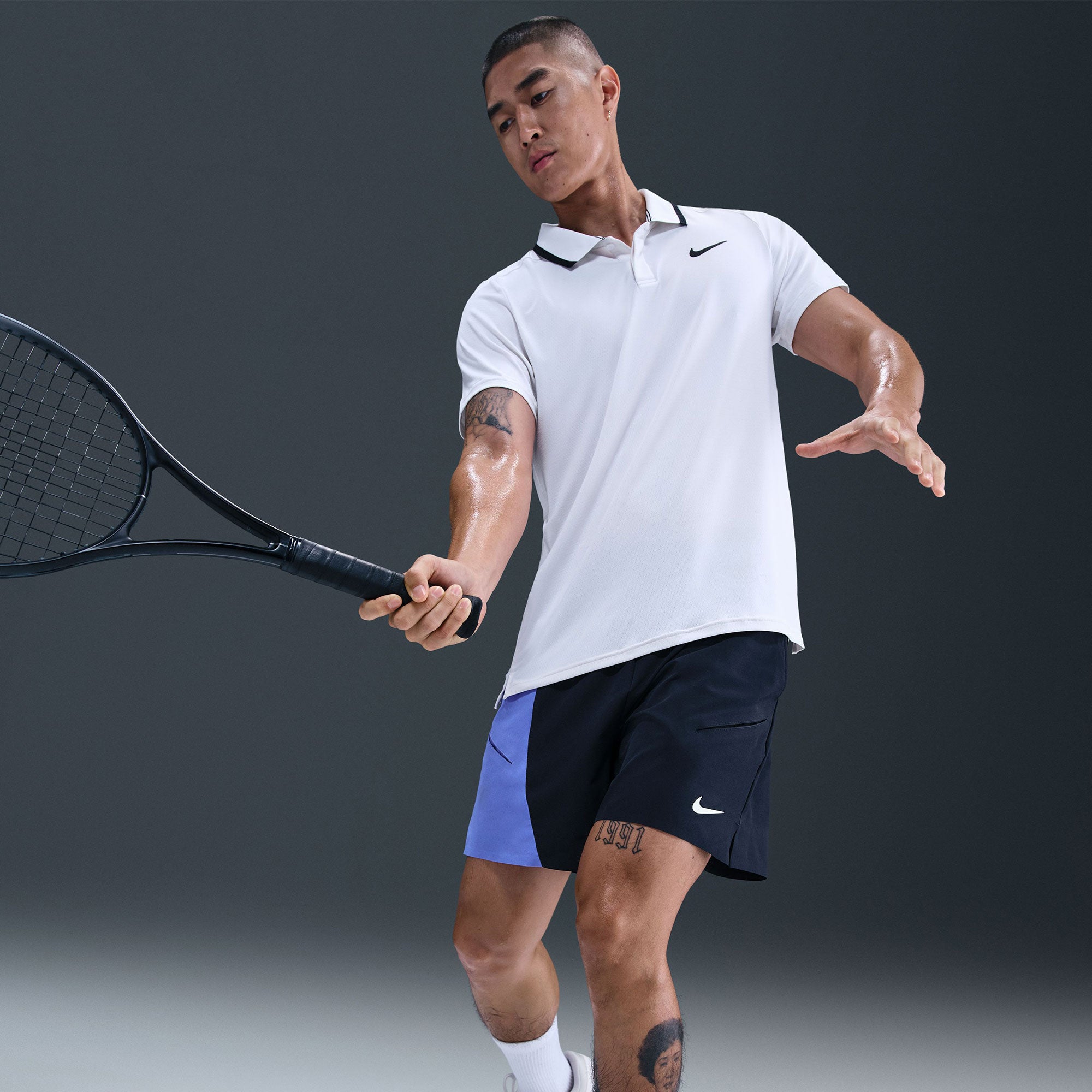 NikeCourt Slam Men's Dri-FIT 6-Inch Tennis Shorts - Dark Blue