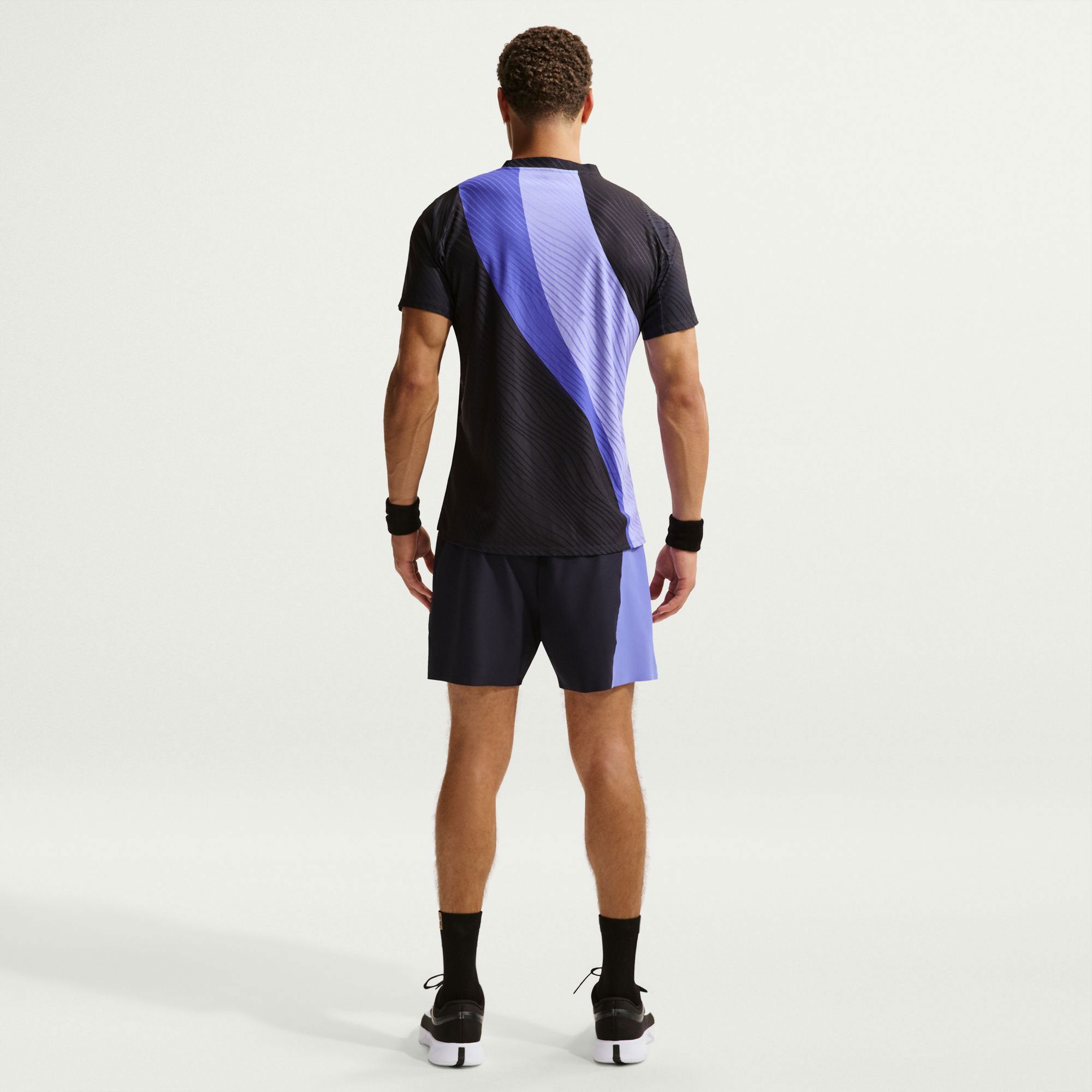 NikeCourt Slam Men's Dri-FIT ADV Tennis Shirt - Purple | Tennis Only