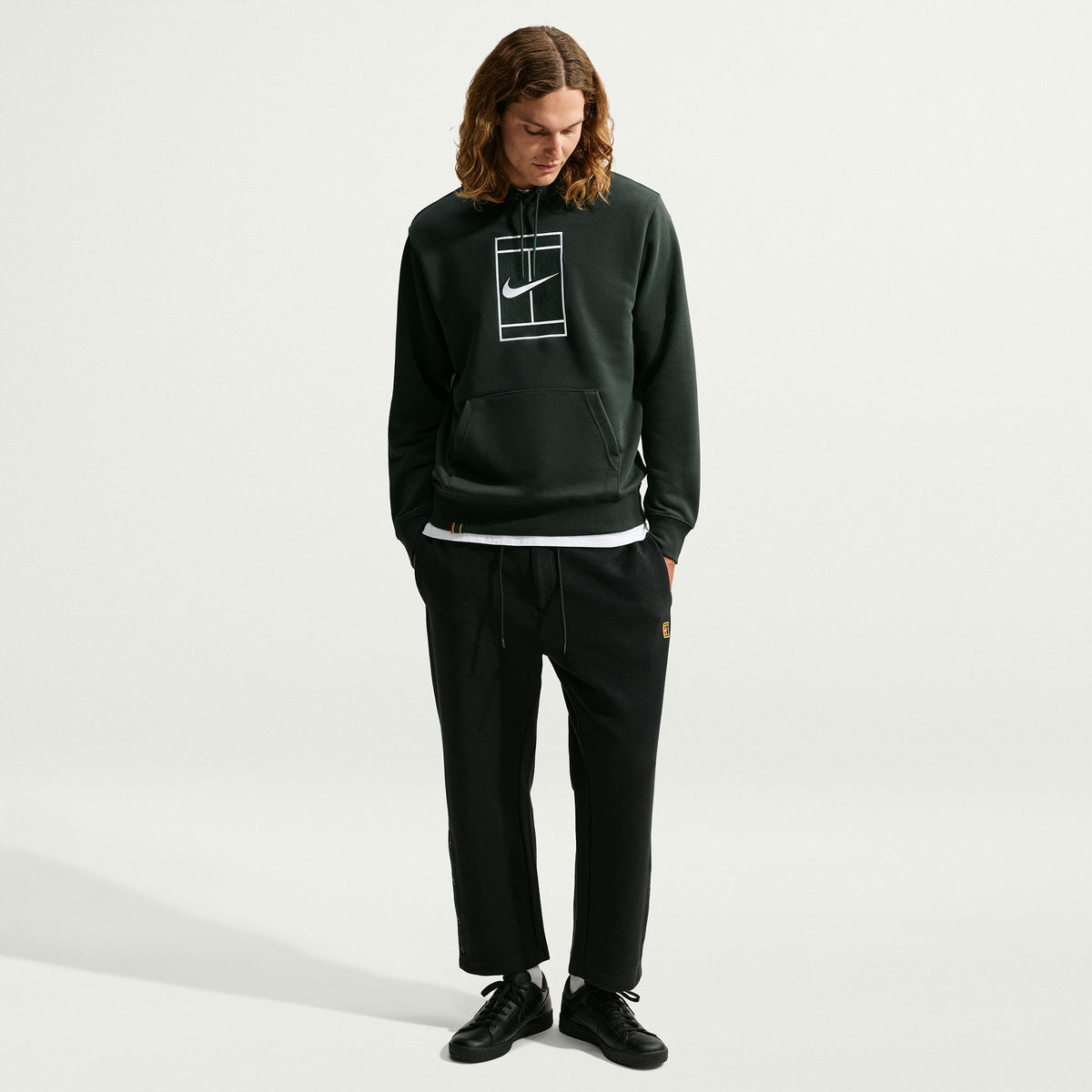 NikeCourt Slam Men's Dri-FIT Fleece Tennis Hoodie - Green (4)