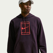 NikeCourt Slam Men's Dri-FIT Fleece Tennis Hoodie - Red (1)