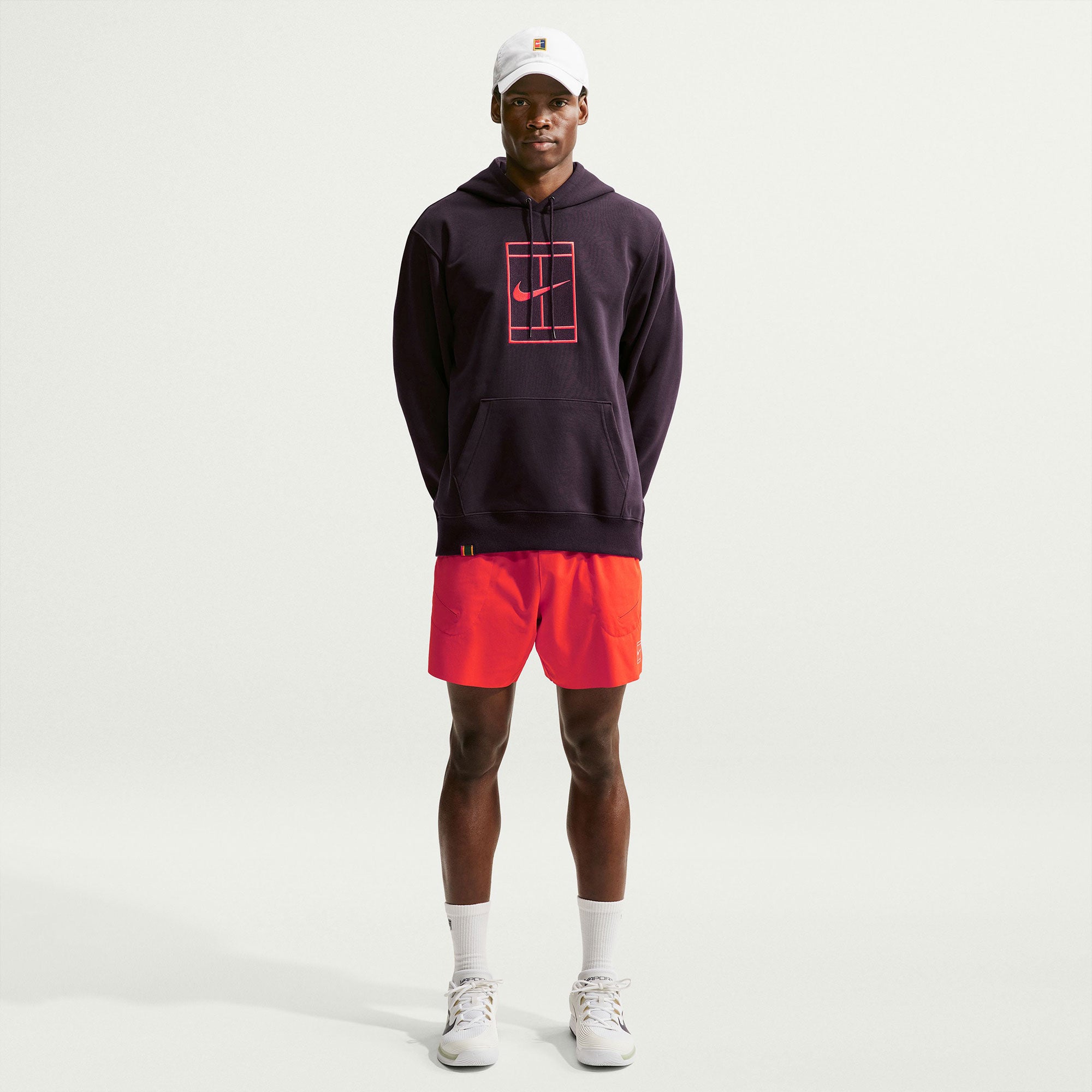 NikeCourt Slam Men's Dri-FIT Fleece Tennis Hoodie - Red (4)