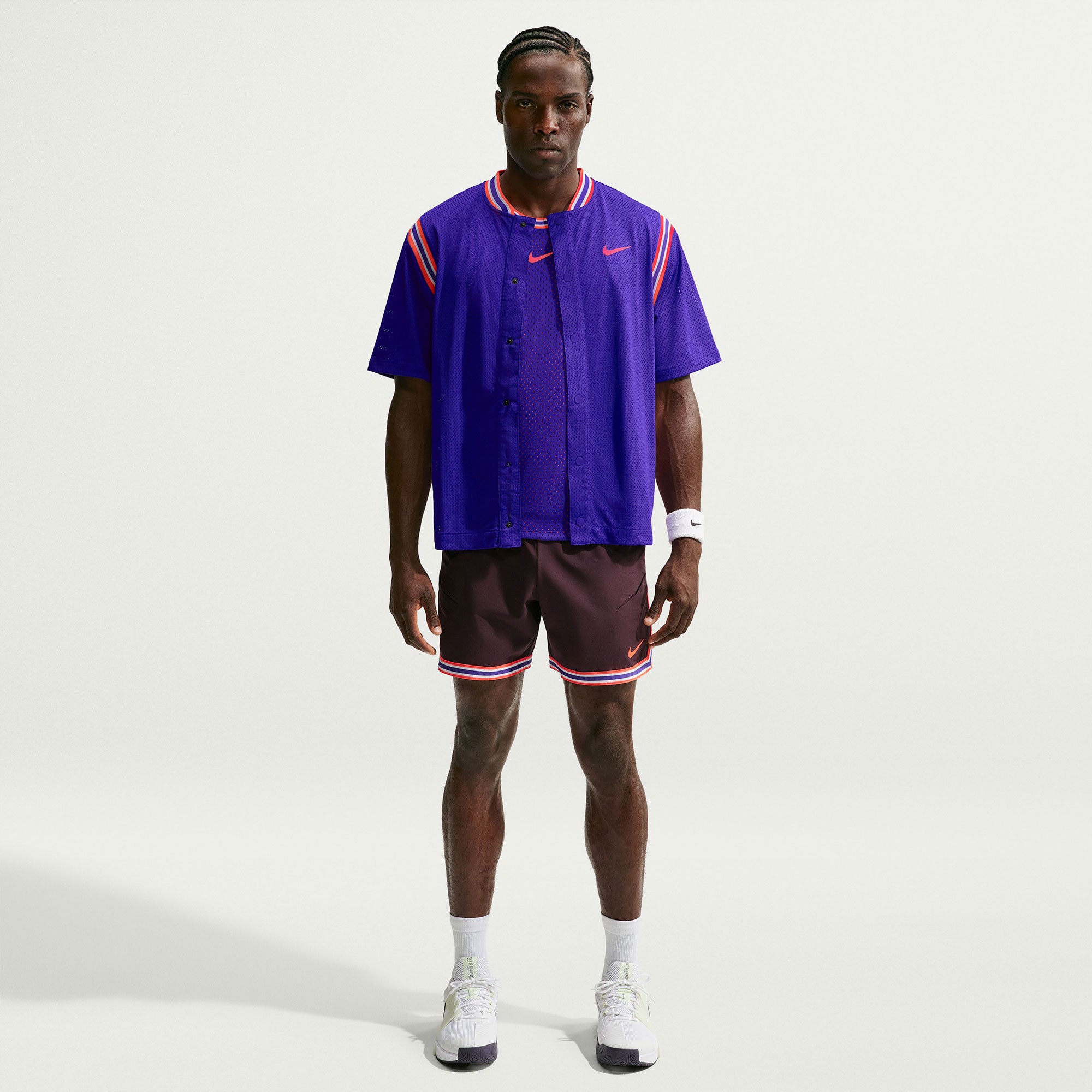 NikeCourt Slam New York Carlos Alcaraz Men's Dri-FIT Button Up Tennis Top - Purple (4)