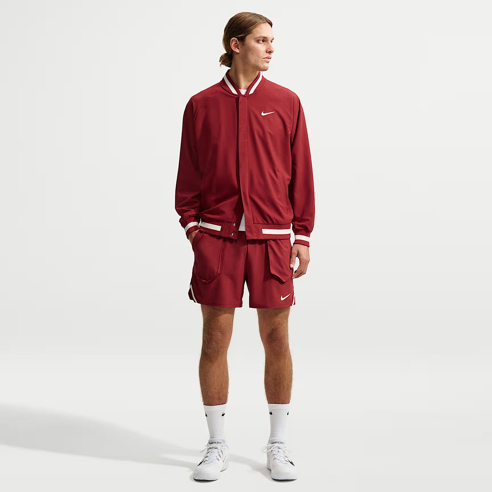 NikeCourt Slam New York Jannik Sinner Men's Dri-FIT 6-Inch Tennis Shorts - Red (1)