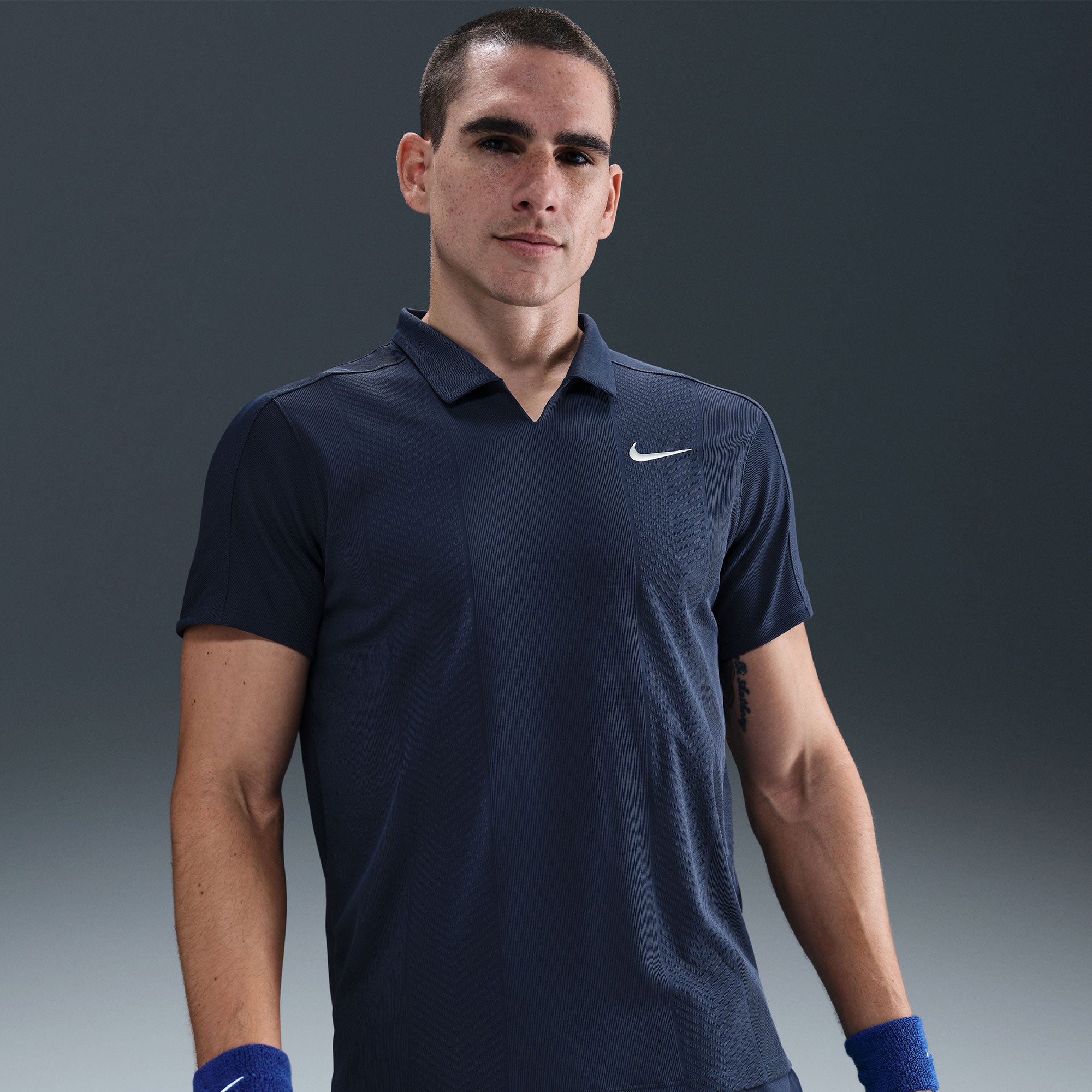 NikeCourt Slam New York Men's Dri-FIT ADV Tennis Polo - Dark Blue (1)