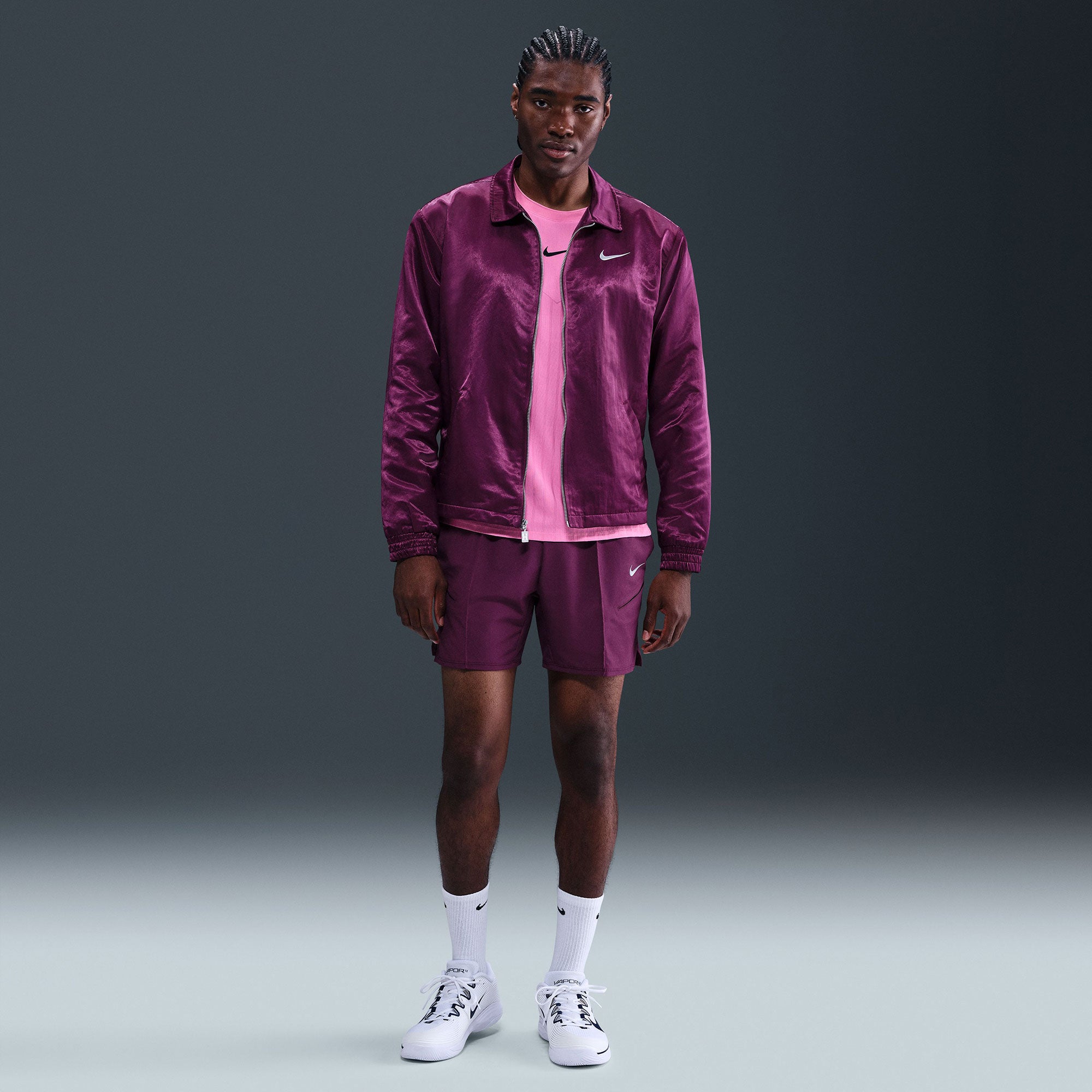 nike velvet tennis jacket