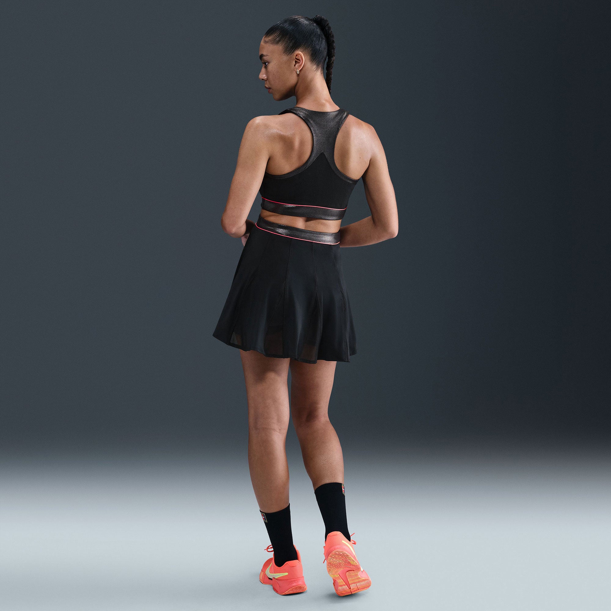 NikeCourt Slam New York Women's Dri-FIT Tennis Dress 2 - Black (2)
