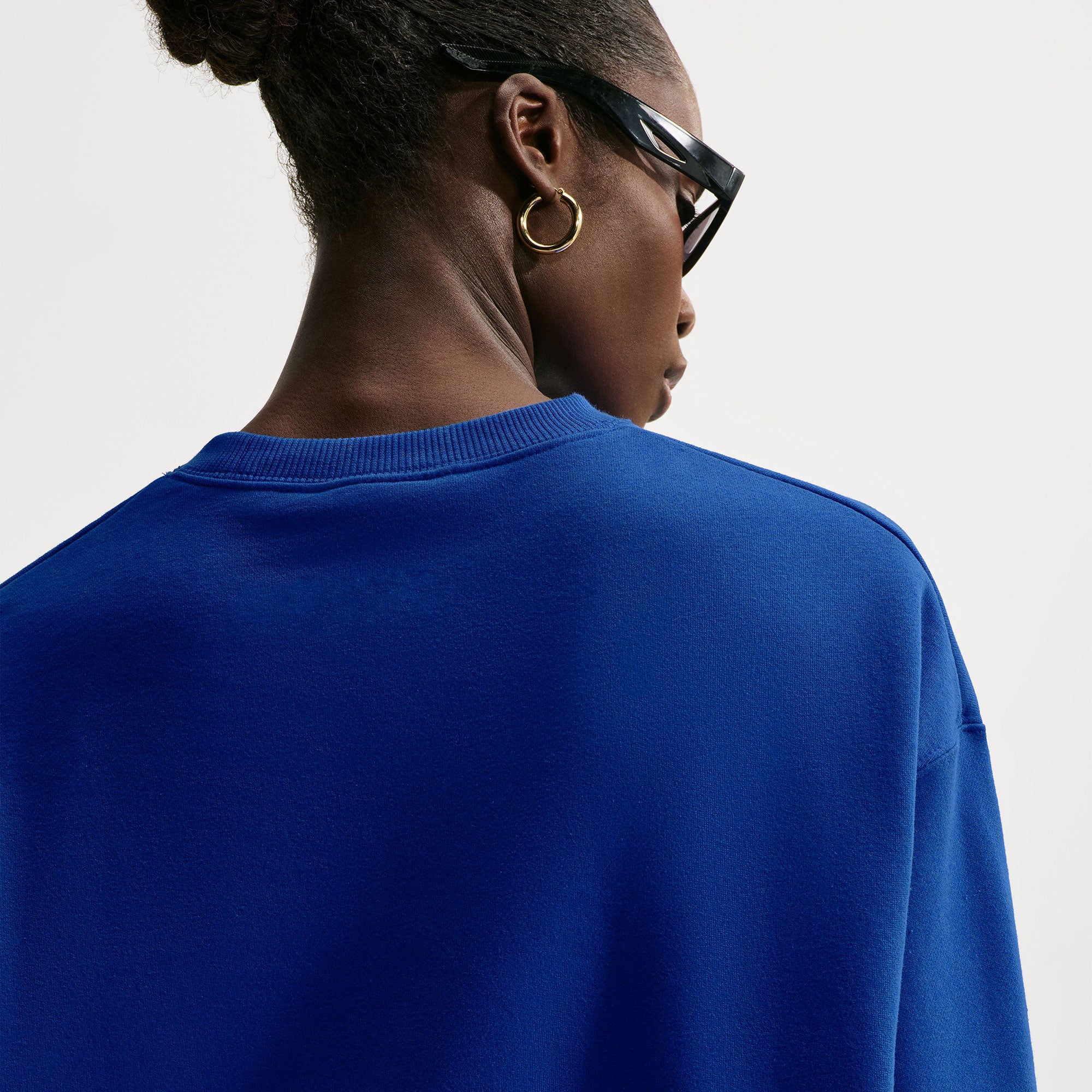 NikeCourt Slam New York Women's Fleece Oversized Tennis Sweater - Blue (2)