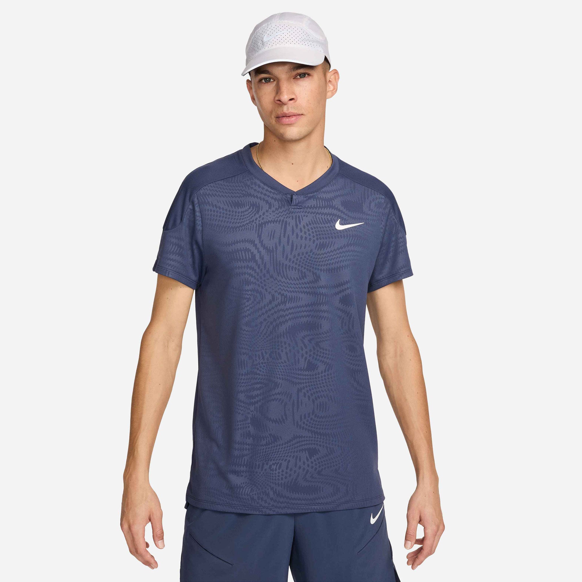 NikeCourt Slam Paris Men's Dri-FIT Tennis Shirt - Blue (1)