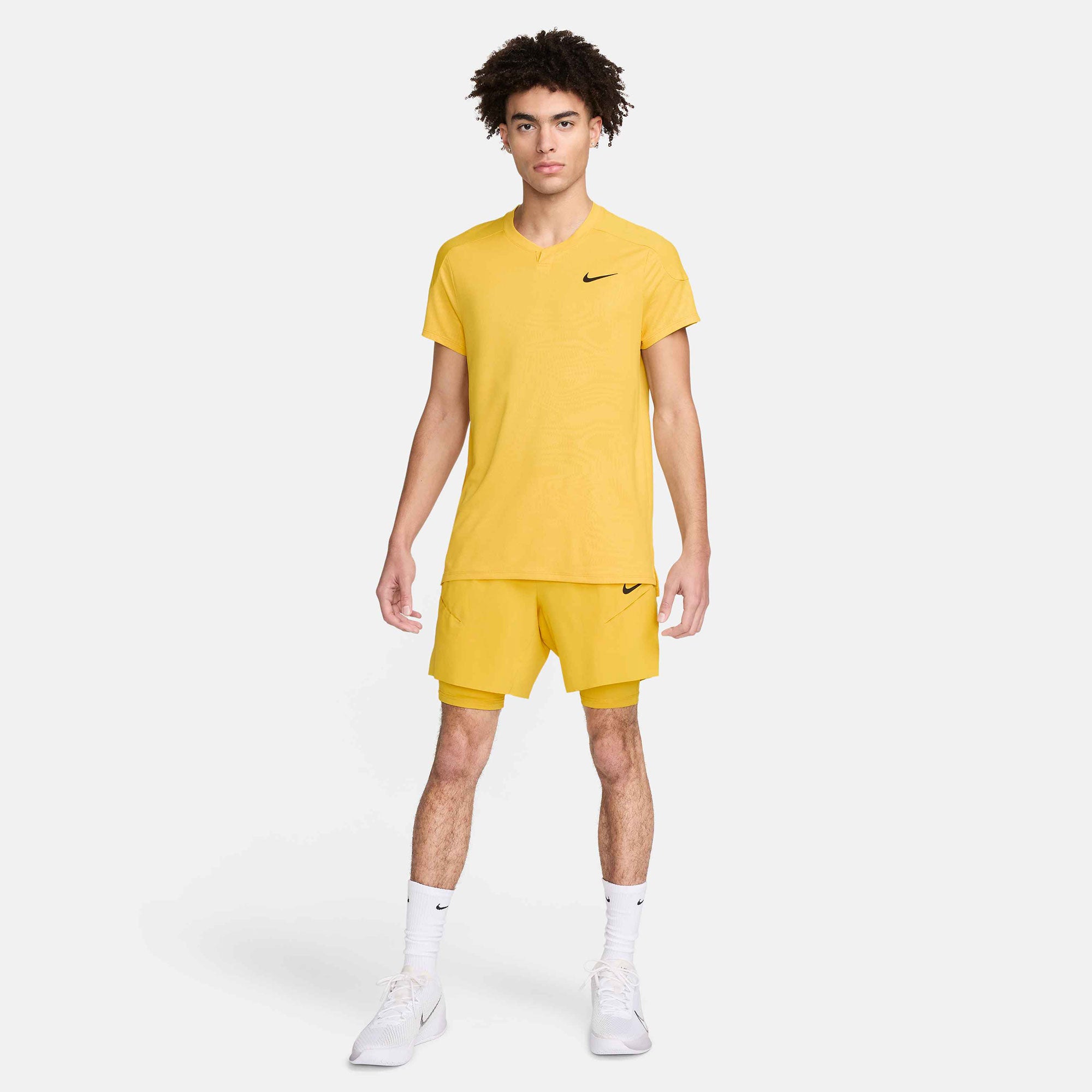 NikeCourt Slam Paris Men's Dri-FIT Tennis Shirt - Yellow (6)
