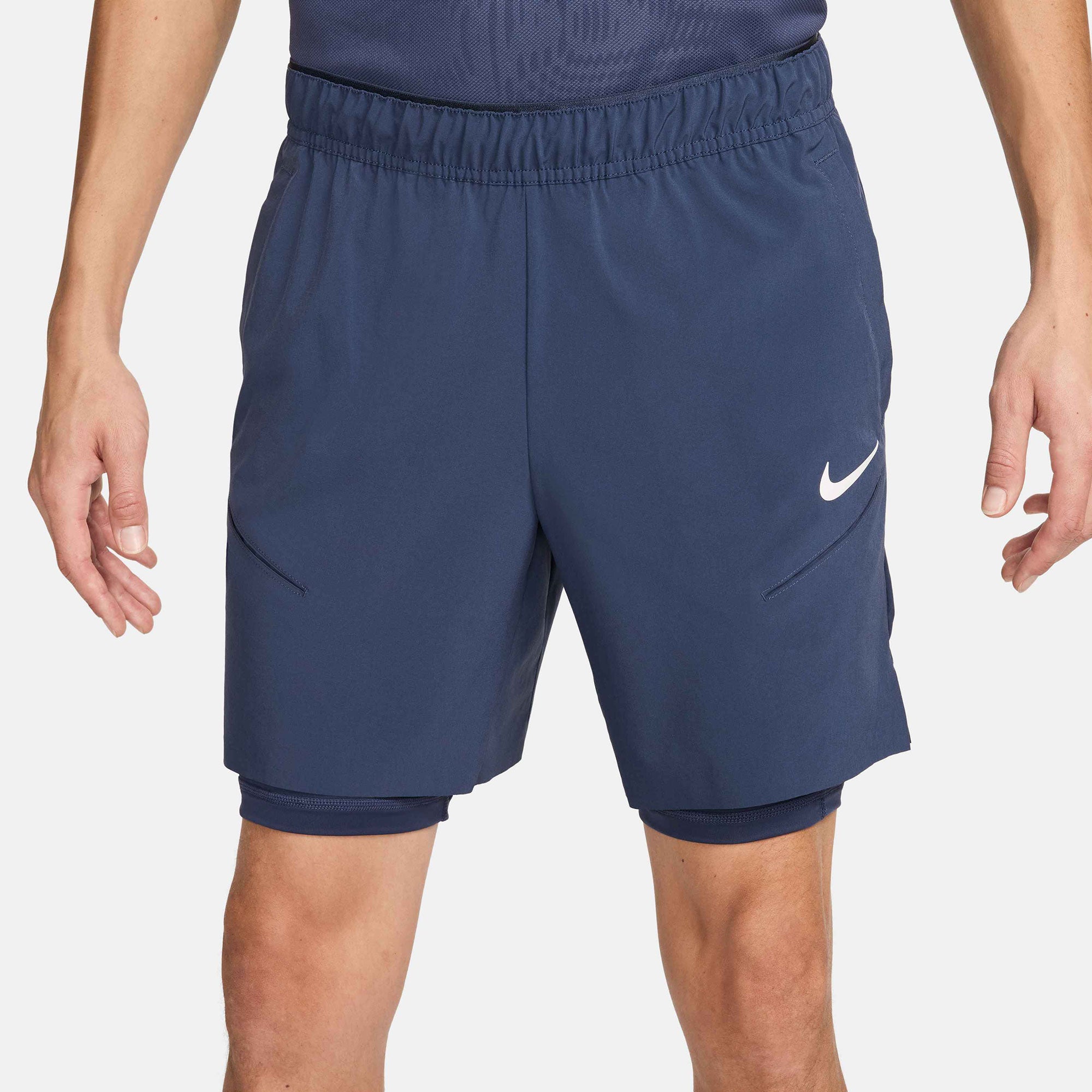NikeCourt Slam Paris Men's Dri-FIT Tennis Shorts - Blue (3)