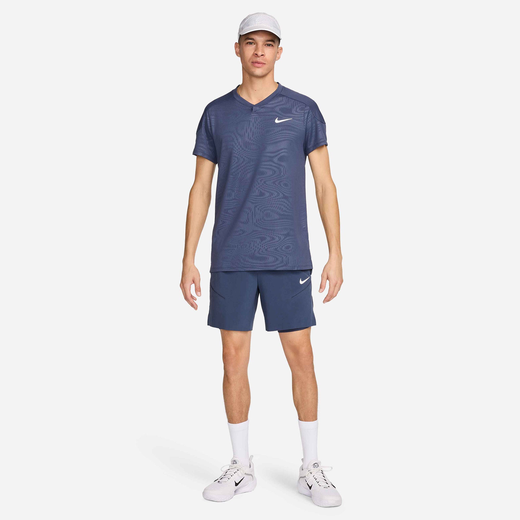 NikeCourt Slam Paris Men's Dri-FIT Tennis Shorts - Blue (8)