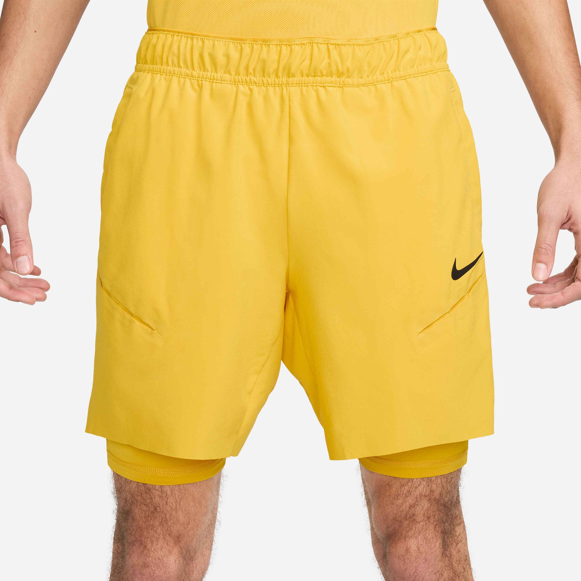 NikeCourt Slam Paris Men's Dri-FIT Tennis Shorts - Yellow (3)