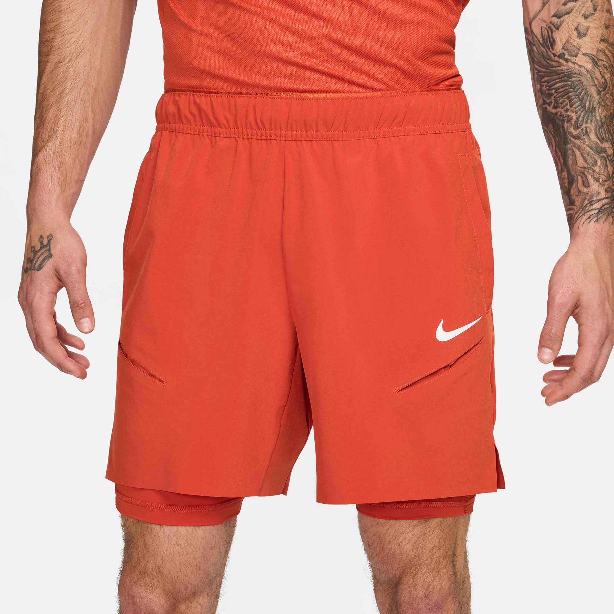 NikeCourt Slam Paris Men's Dri-FIT Tennis Shorts - Orange (3)