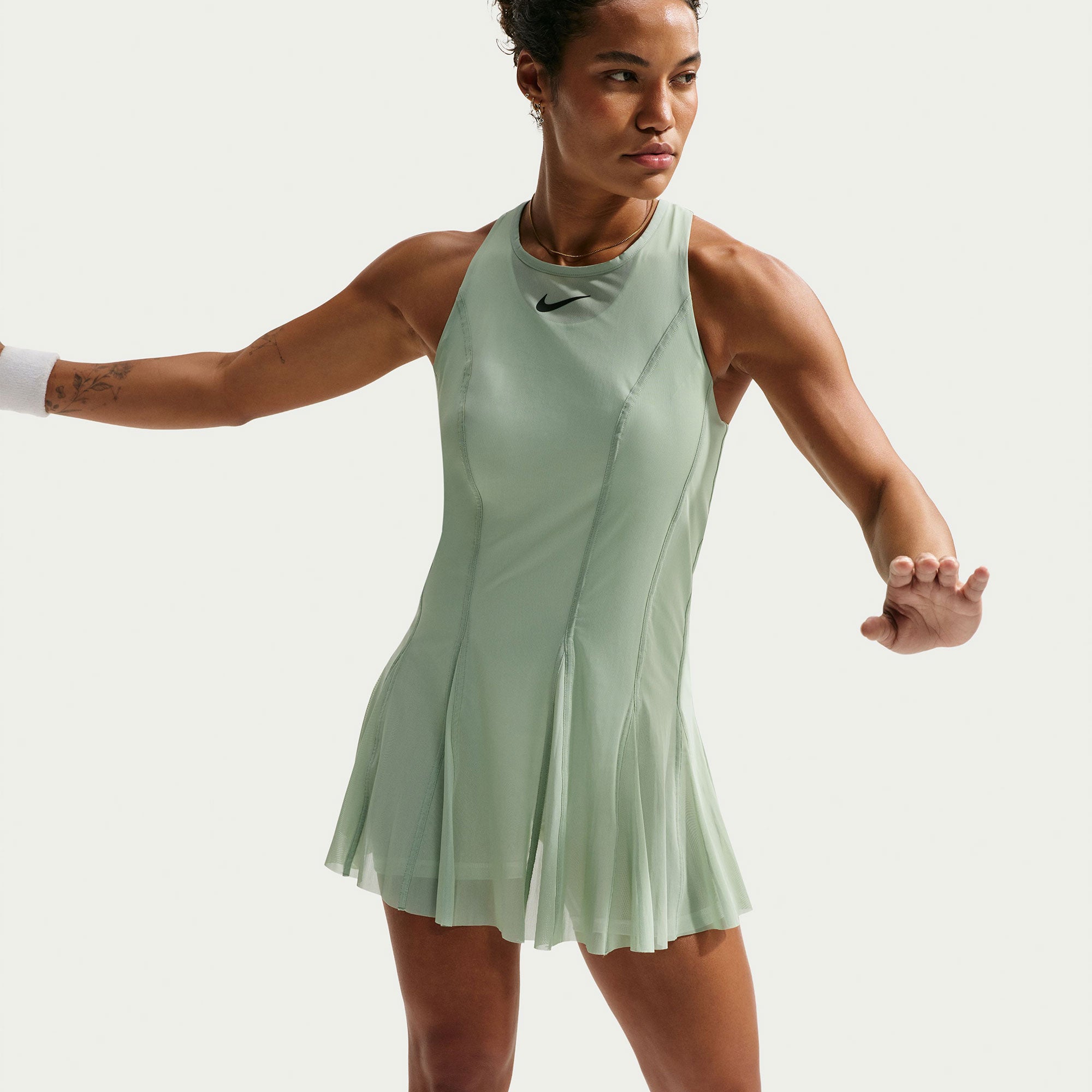 NikeCourt Slam Paris Women's Dri-FIT Tennis Dress - Green (5)