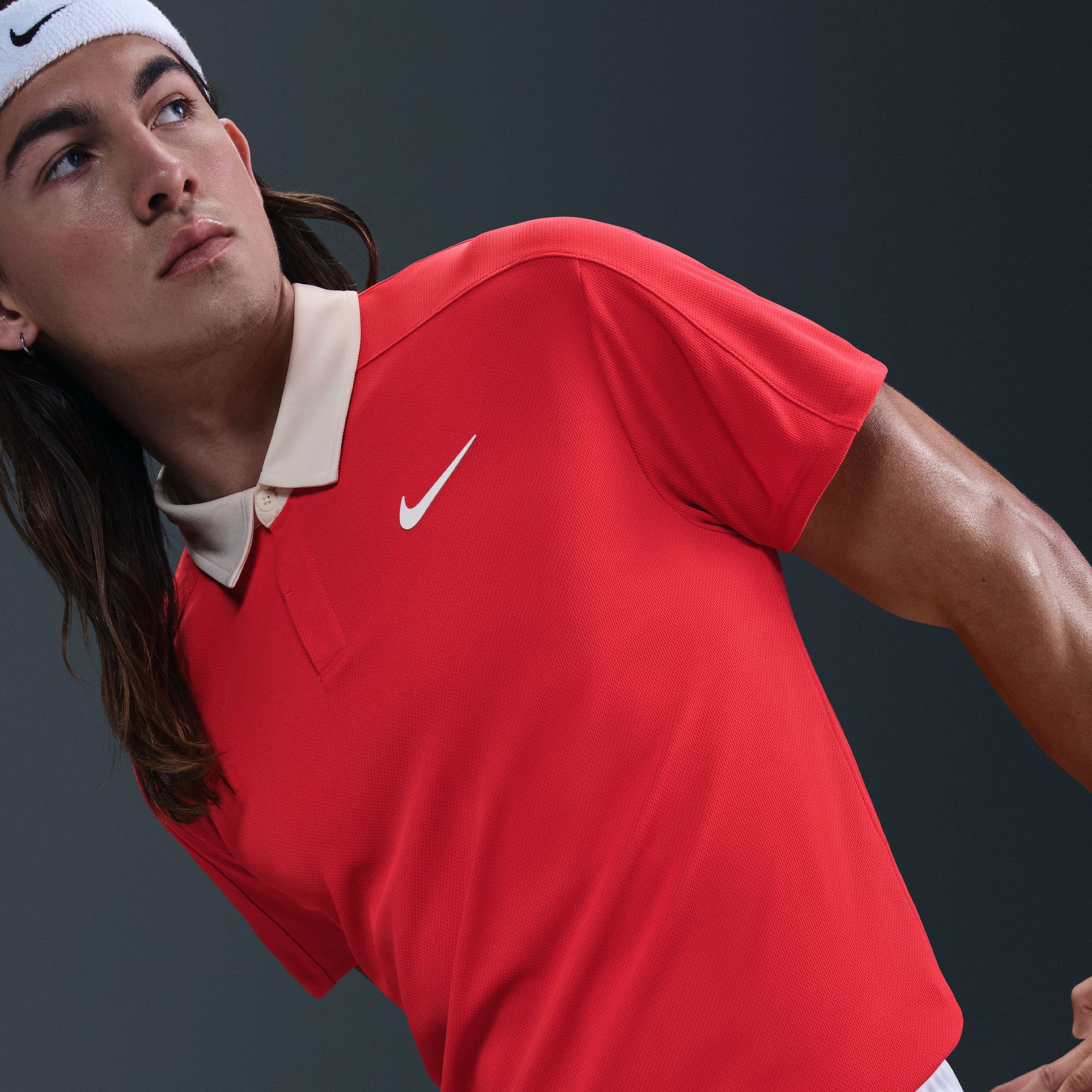 NikeCourt Slam RG Men's Dri-FIT ADV Tennis Polo - Red (3)