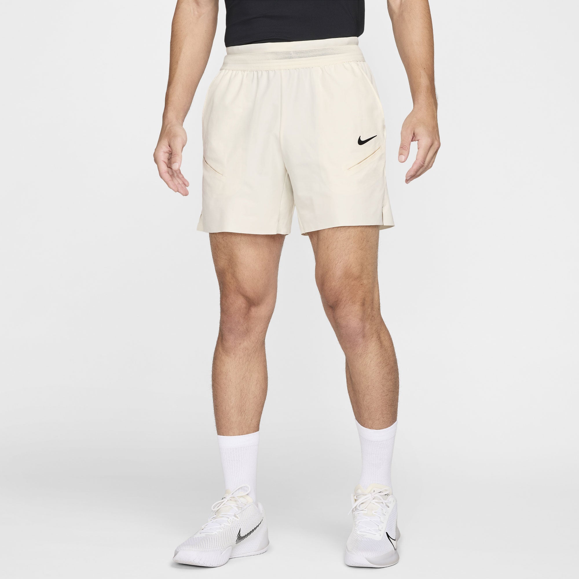 NikeCourt Slam RG Men's Dri-FIT Tennis Shorts - White (1)