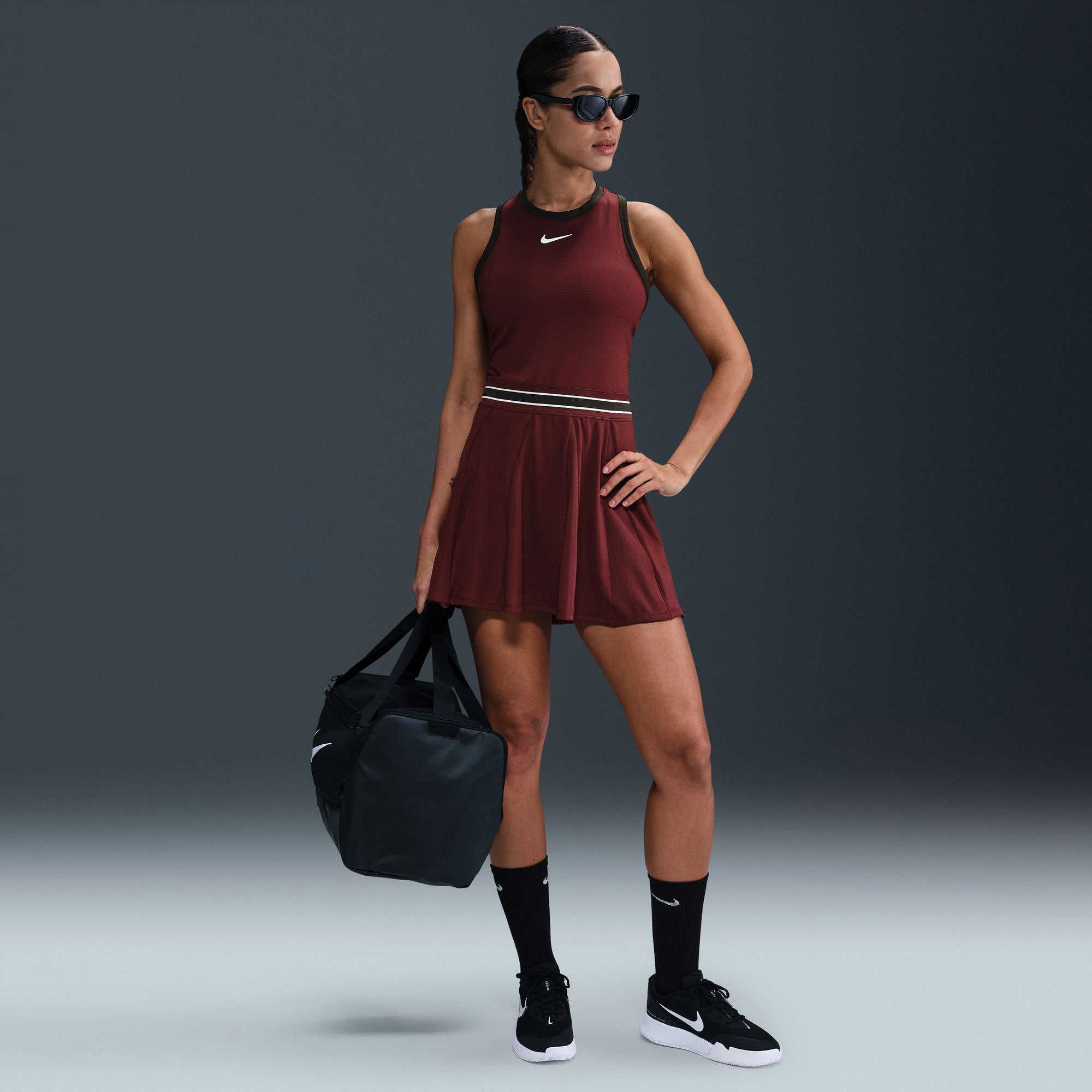 NikeCourt Slam RG Women's Dri-FIT Tennis Dress - Red (1)