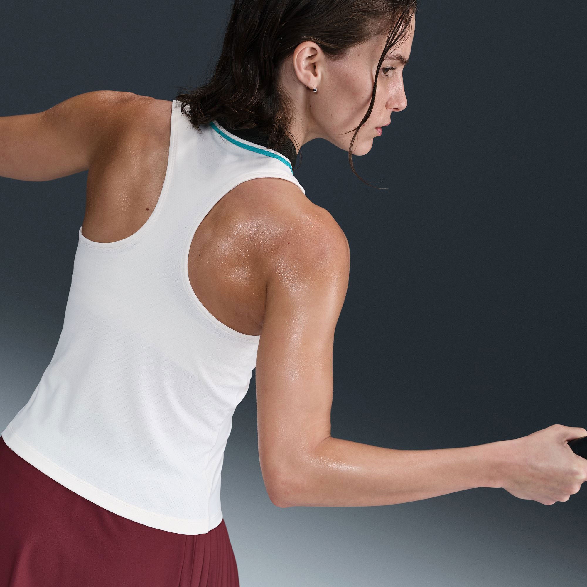 NikeCourt Slam RG Women's Dri-FIT Tennis Tank - White (2)