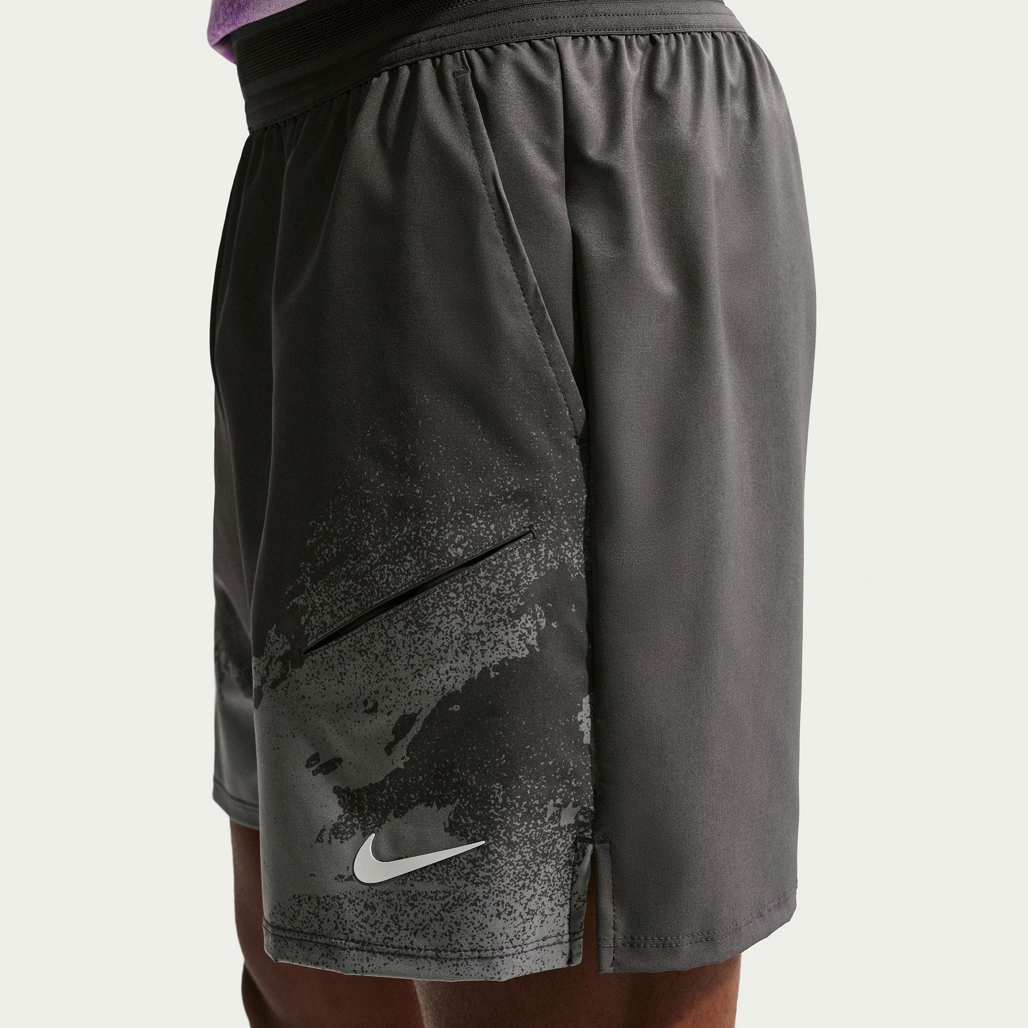NikeCourt Slam Roland Garros Men's Dri-FIT 6-Inch Tennis Shorts - Grey (3)