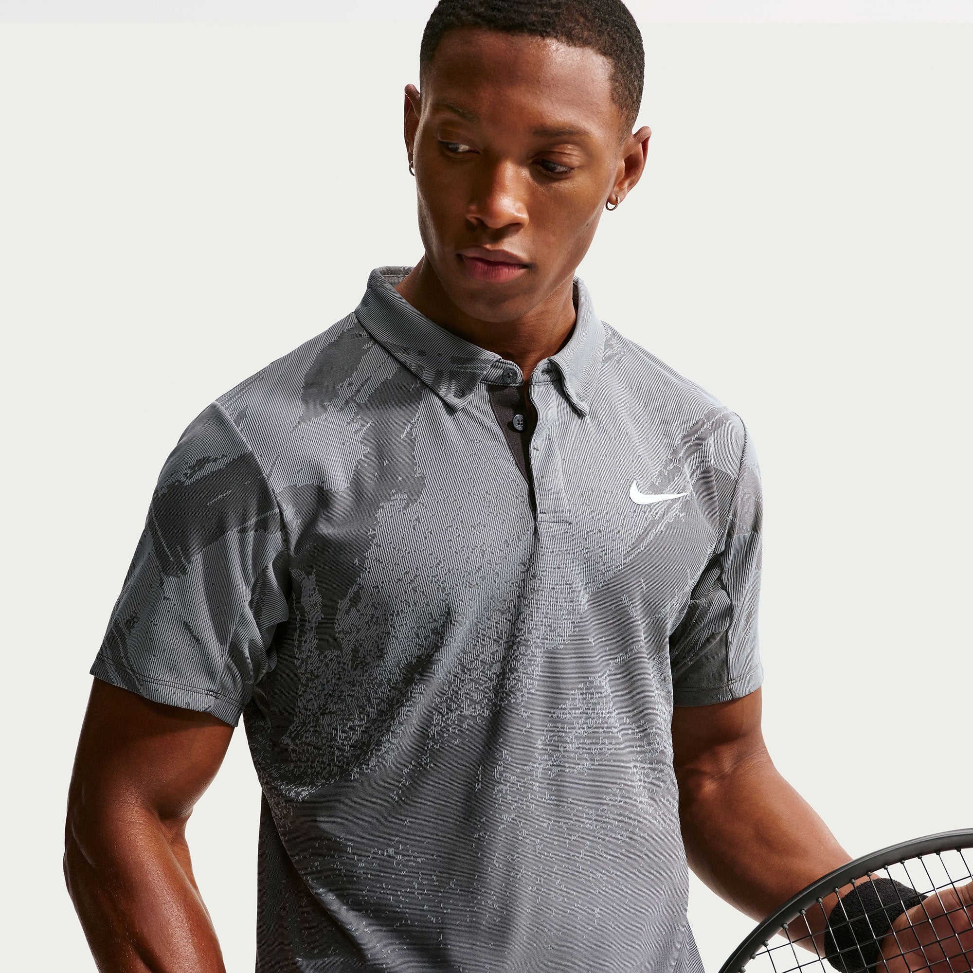 NikeCourt Slam Roland Garros Men's Dri-FIT ADV Tennis Polo - Grey (3)