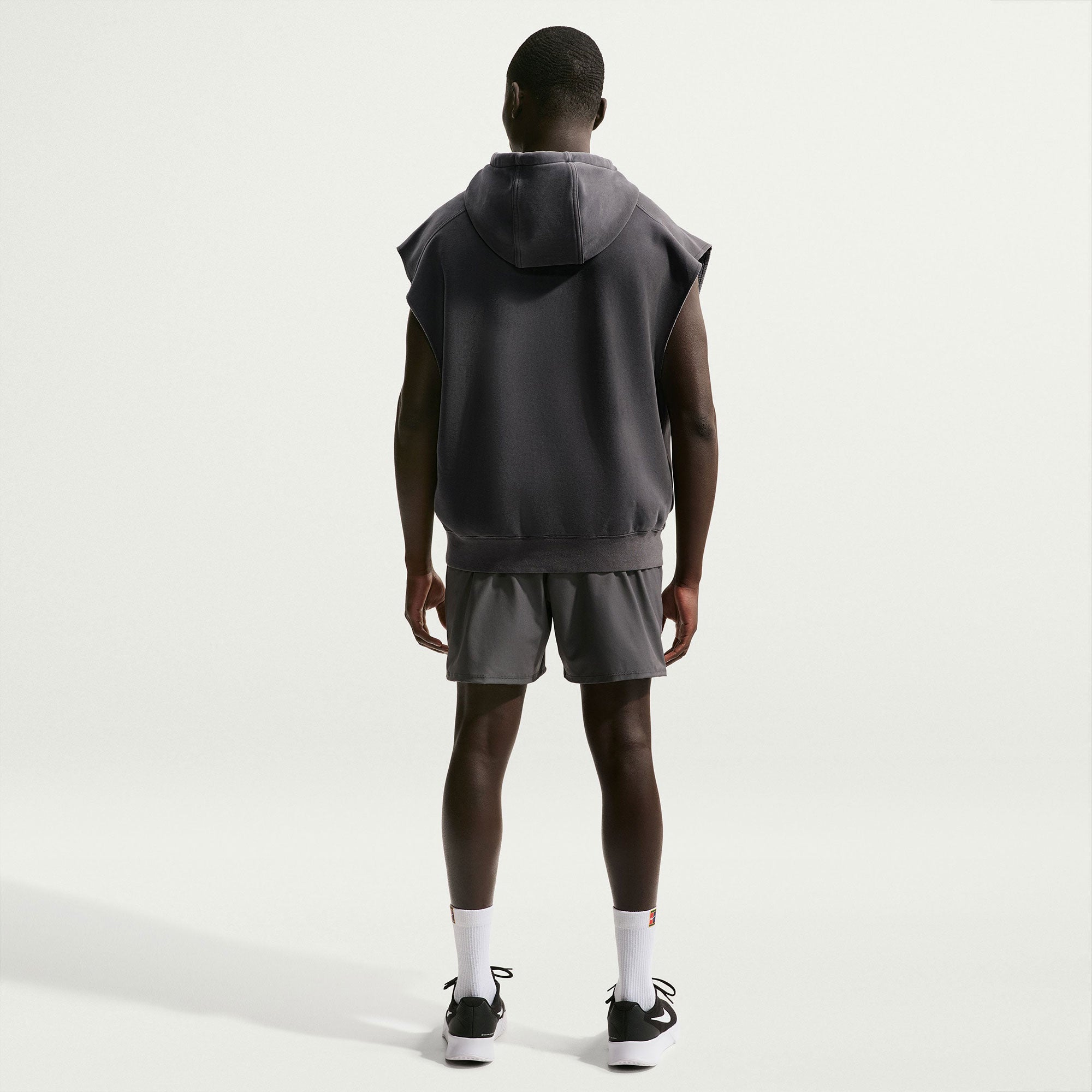 NikeCourt Slam Roland Garros Men's Tennis Sleeveless Pullover Hoodie - Grey (5)
