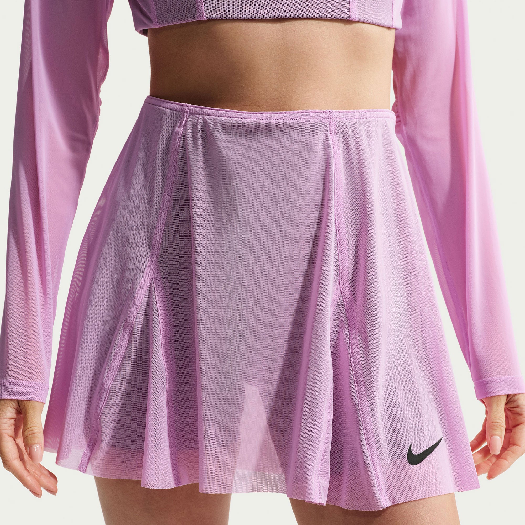 NikeCourt Slam Paris Women's High-Waisted Tennis Skirt - Purple (1)