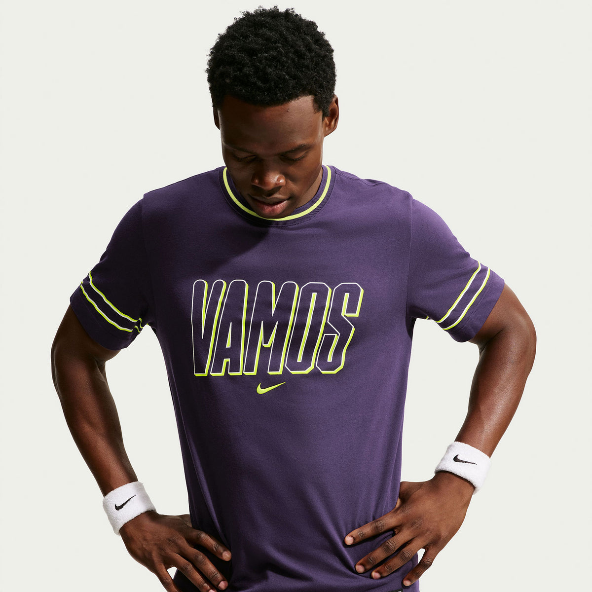 NikeCourt Vamos Carlos Alcaraz Men's Dri-FIT Cotton Tennis T-Shirt - Purple (1)