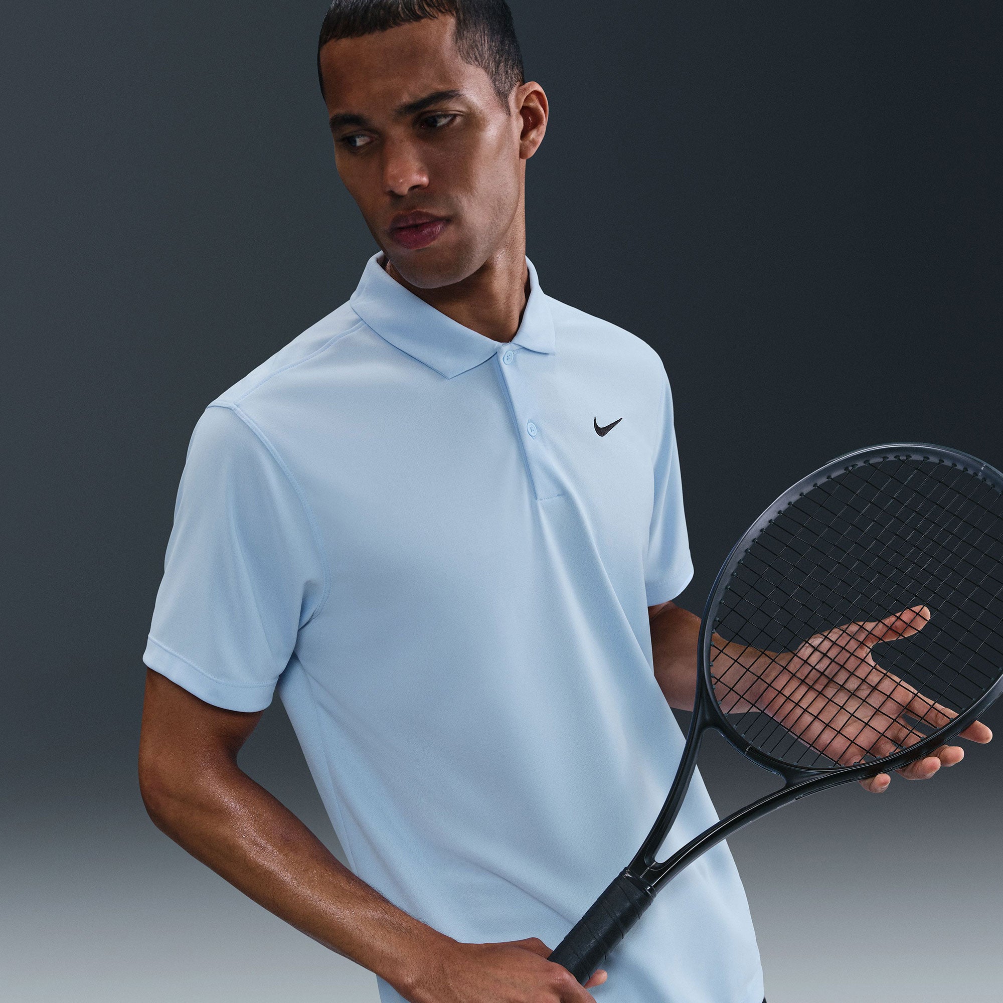 NikeCourt Victory Men's Dri-FIT Tennis Polo - Blue (1)
