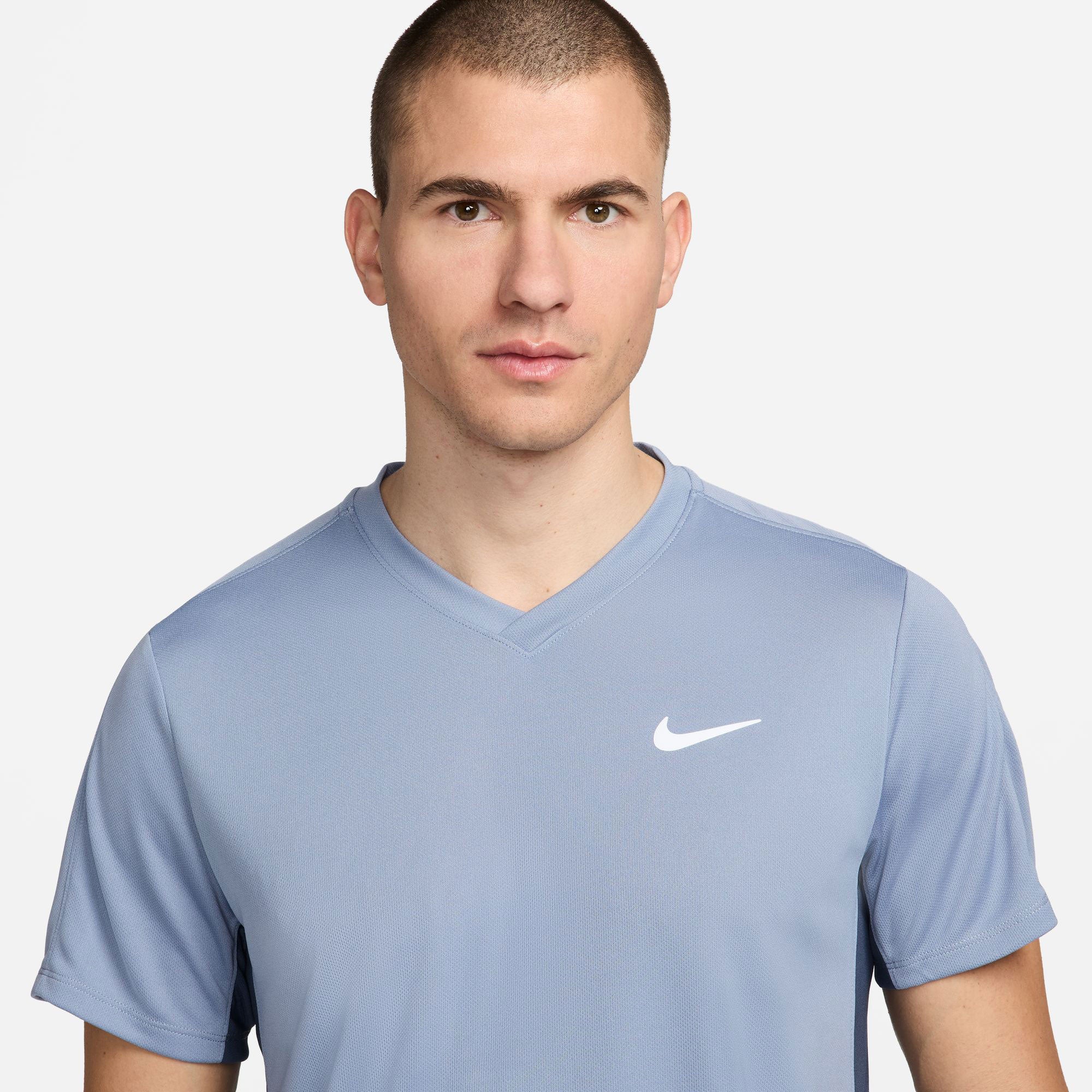 NikeCourt Victory Men's Dri-FIT Tennis Shirt - Blue (3)
