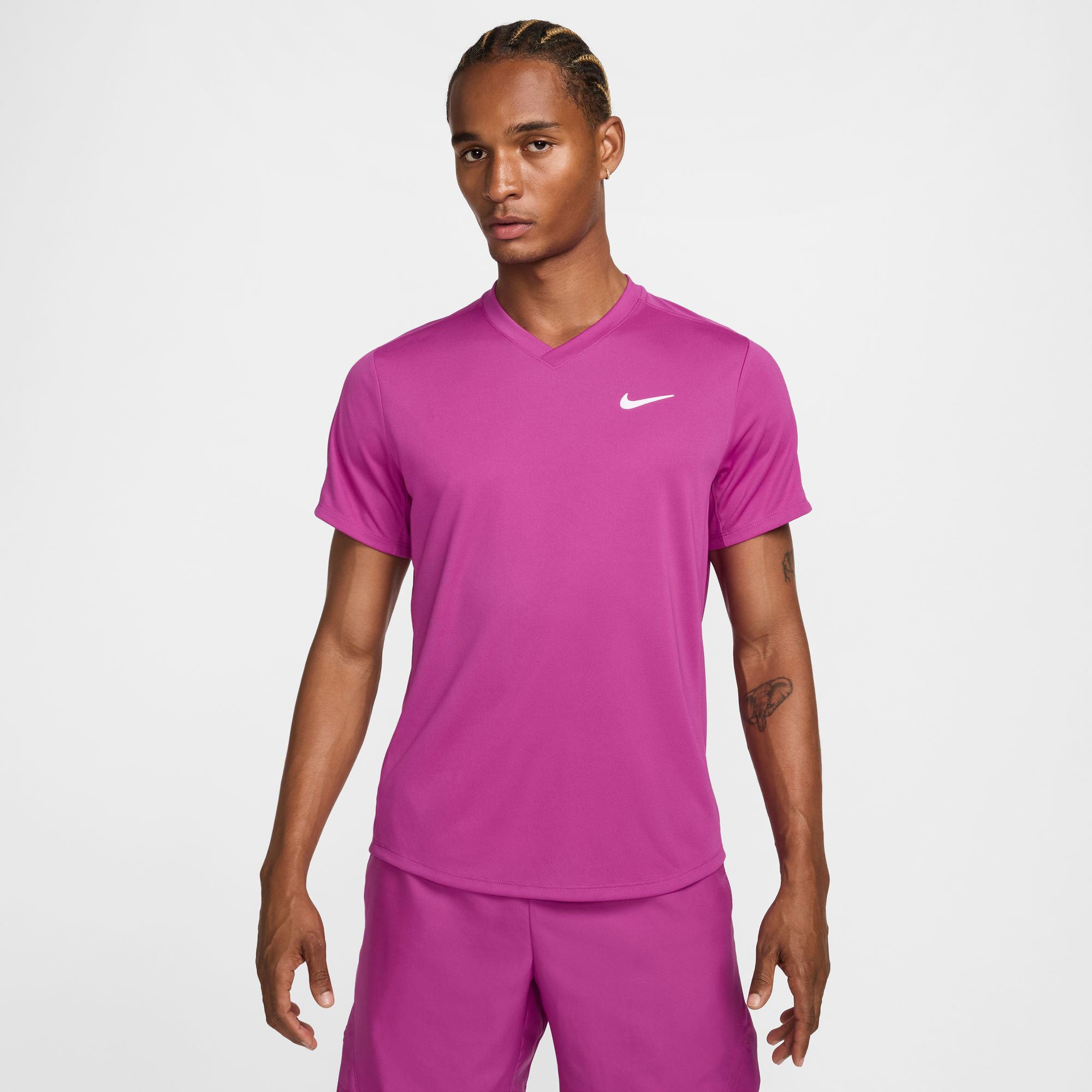 NikeCourt Victory Men's Dri-FIT Tennis Shirt - Purple (1)