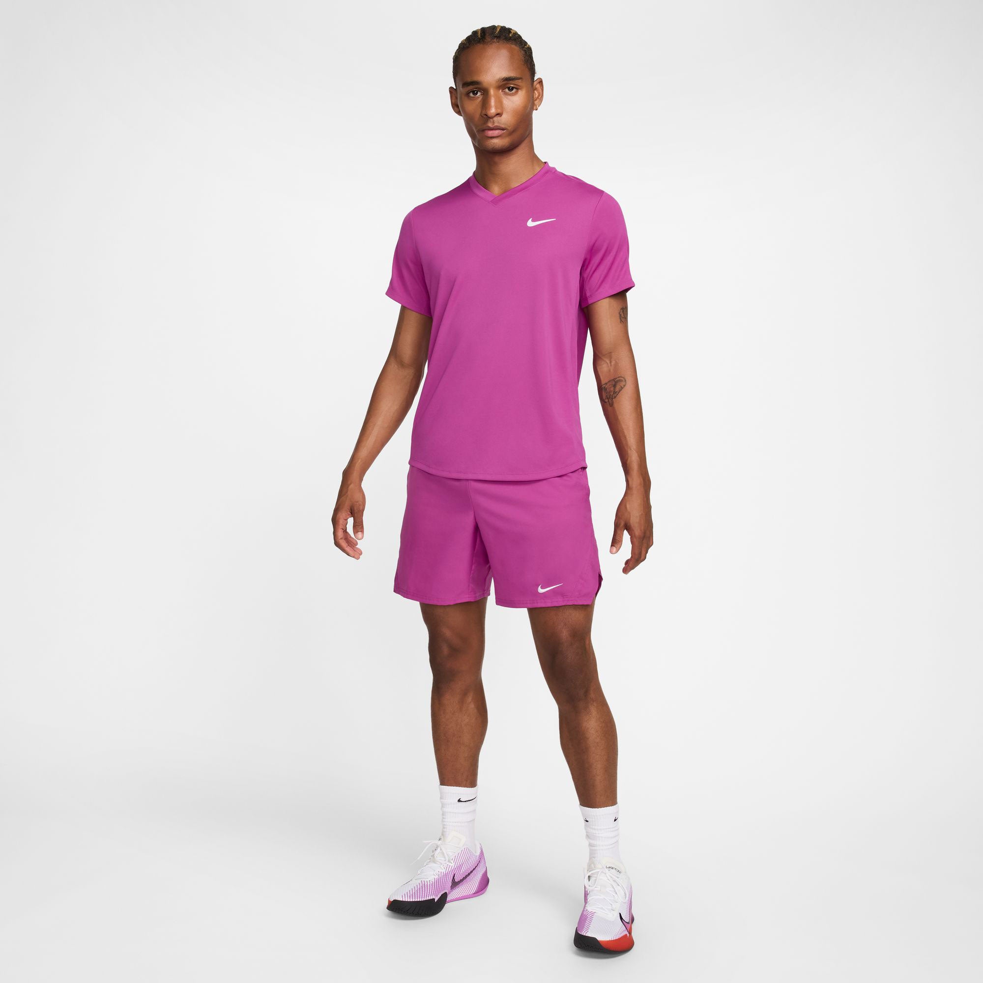 NikeCourt Victory Men's Dri-FIT Tennis Shirt - Purple (4)