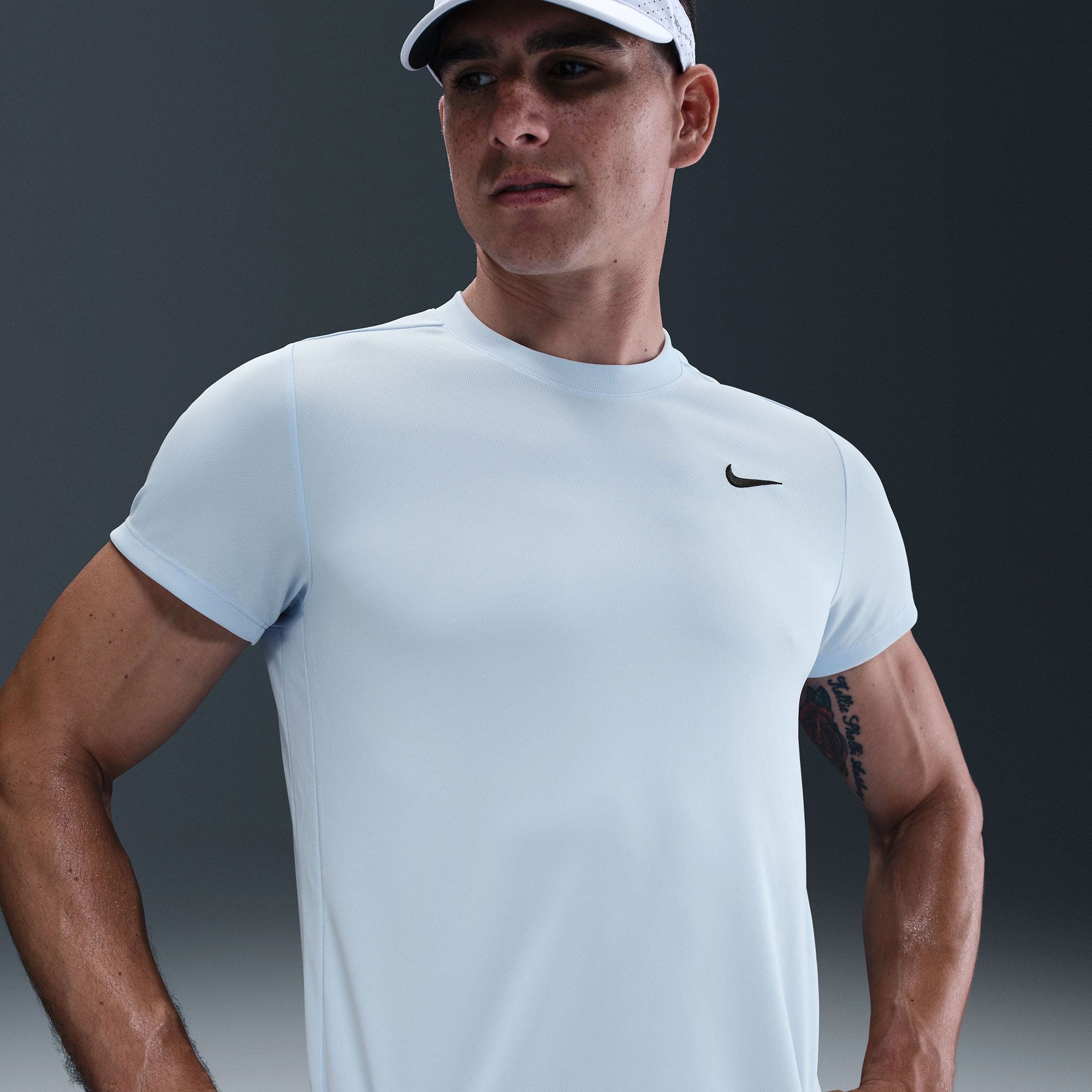 NikeCourt Victory Men's Dri-FIT Tennis Shirt - Blue (1)