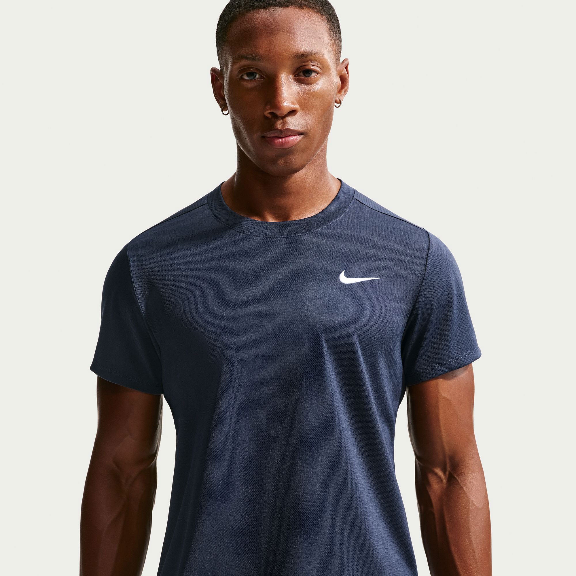 NikeCourt Victory Men's Dri-FIT Tennis Shirt - Dark Blue (1)