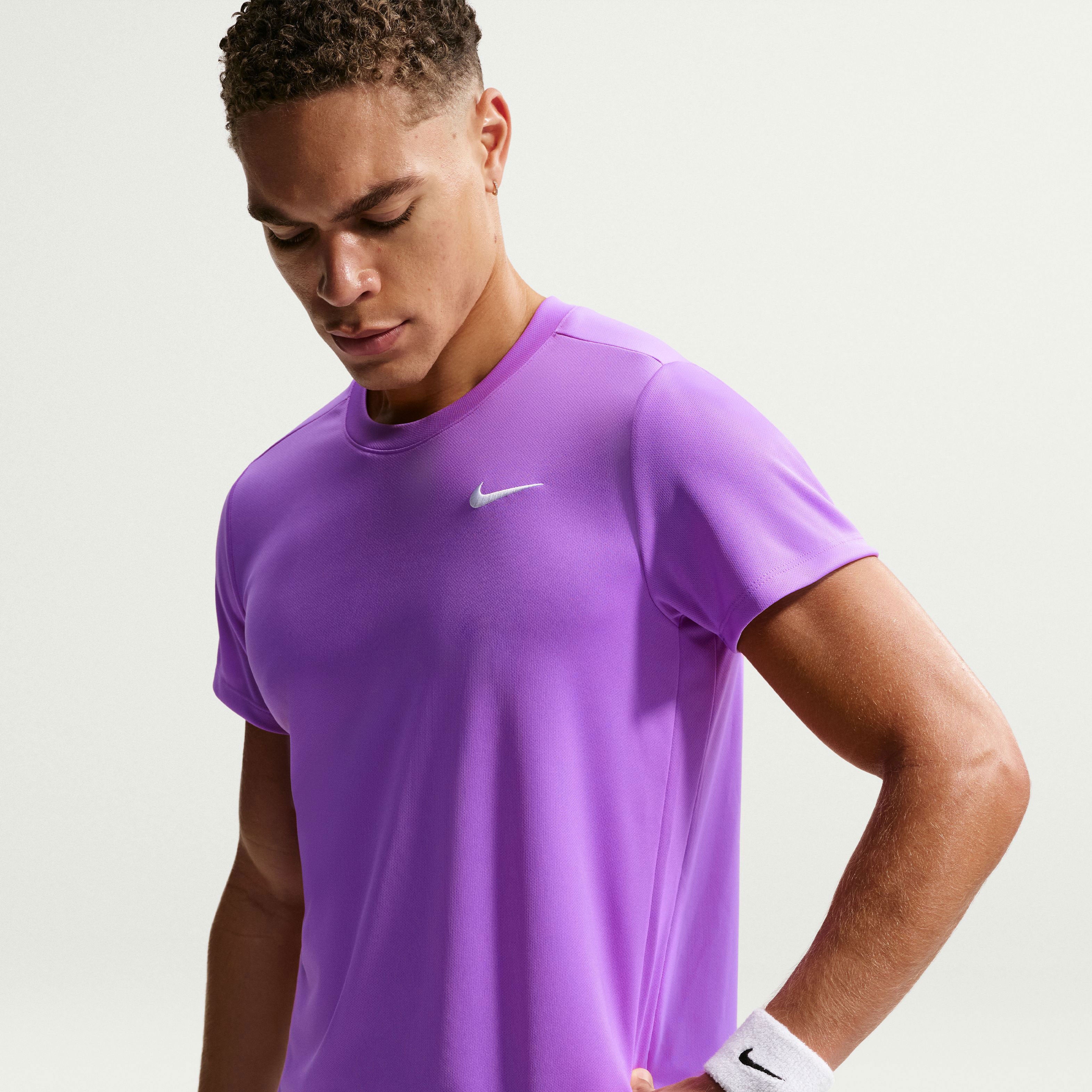 NikeCourt Victory Men's Dri-FIT Tennis Shirt - Purple (3)