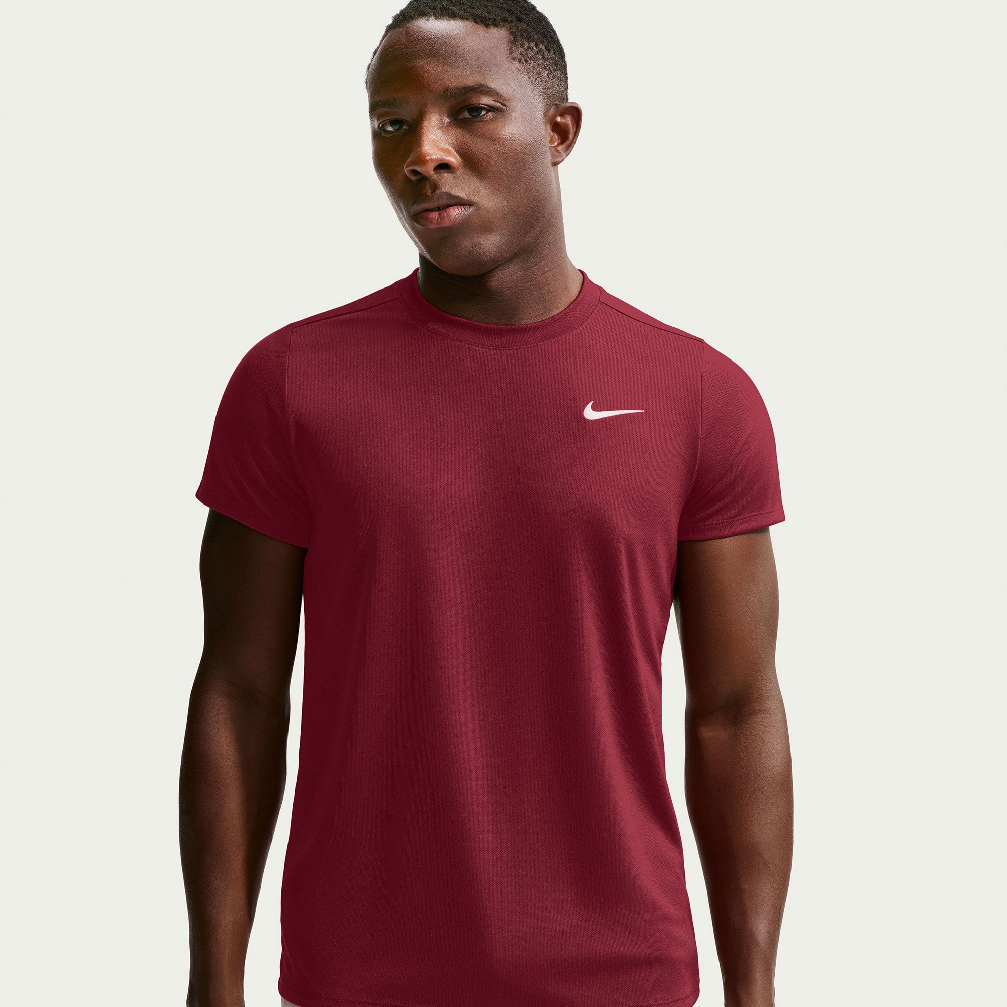 NikeCourt Victory Men's Dri-FIT Tennis Shirt - Red (1)