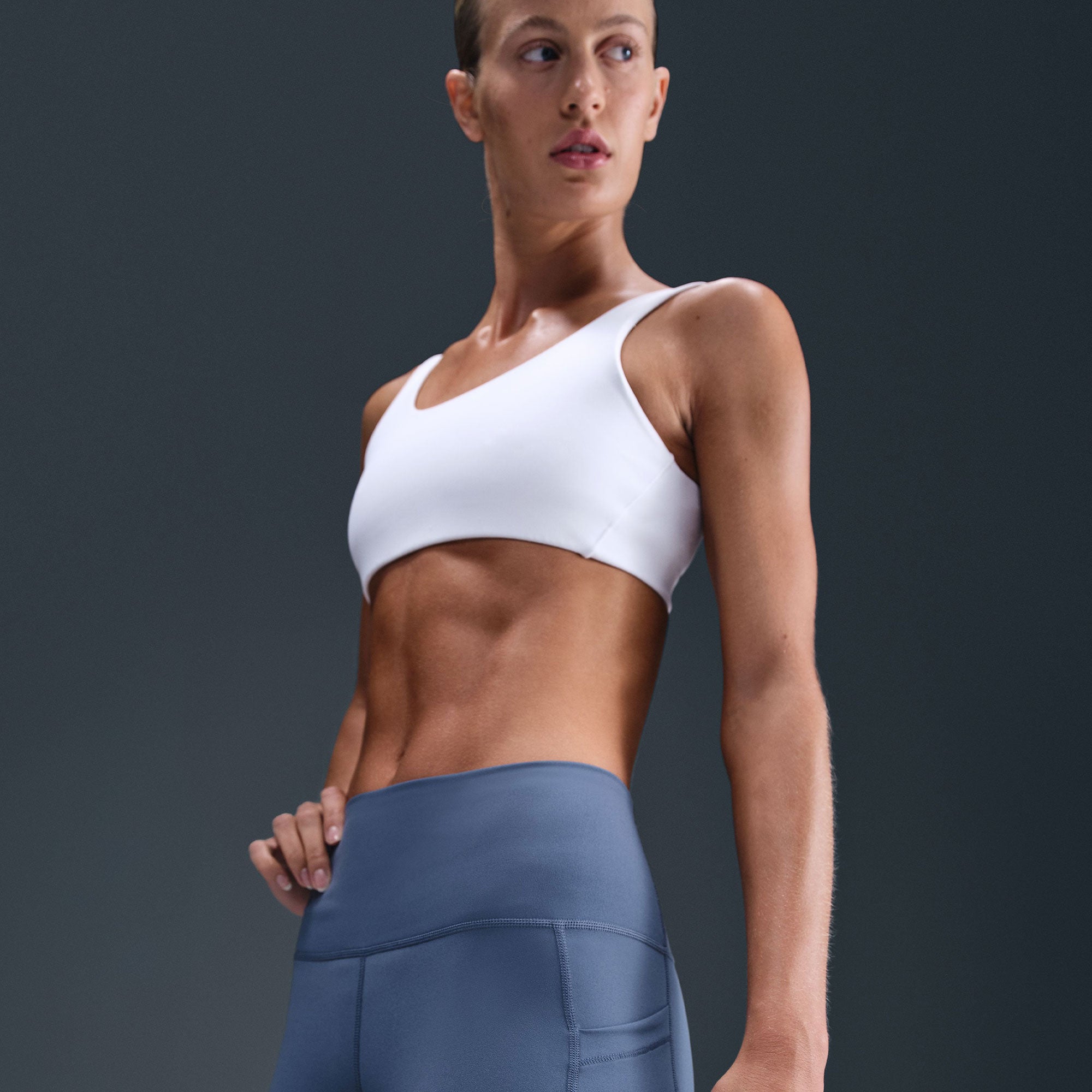 NikeCourt Women's Dri-FIT High-Waisted Tennis Shorts - Blue (3)