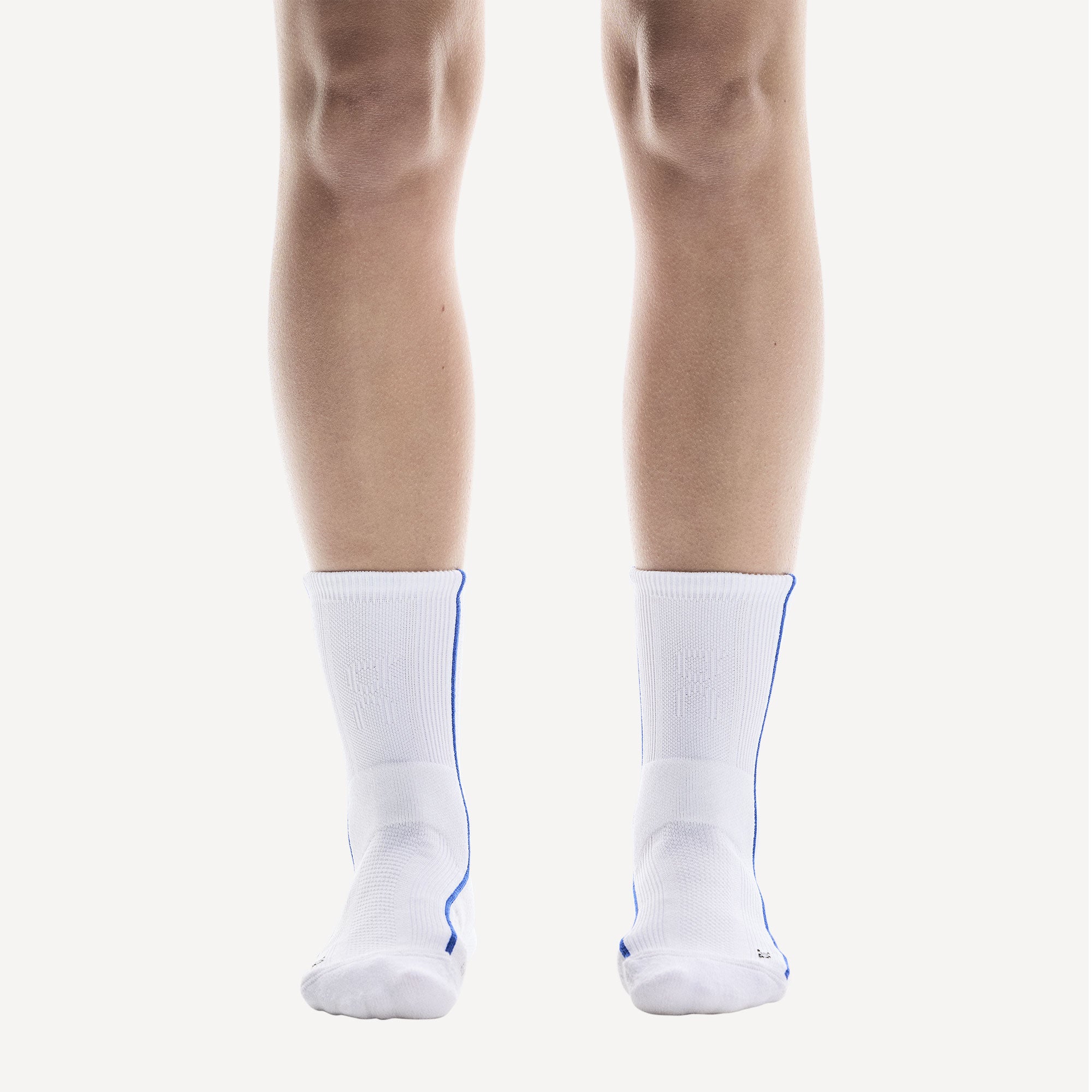 On Court High Tennis Socks - White/Blue (2)