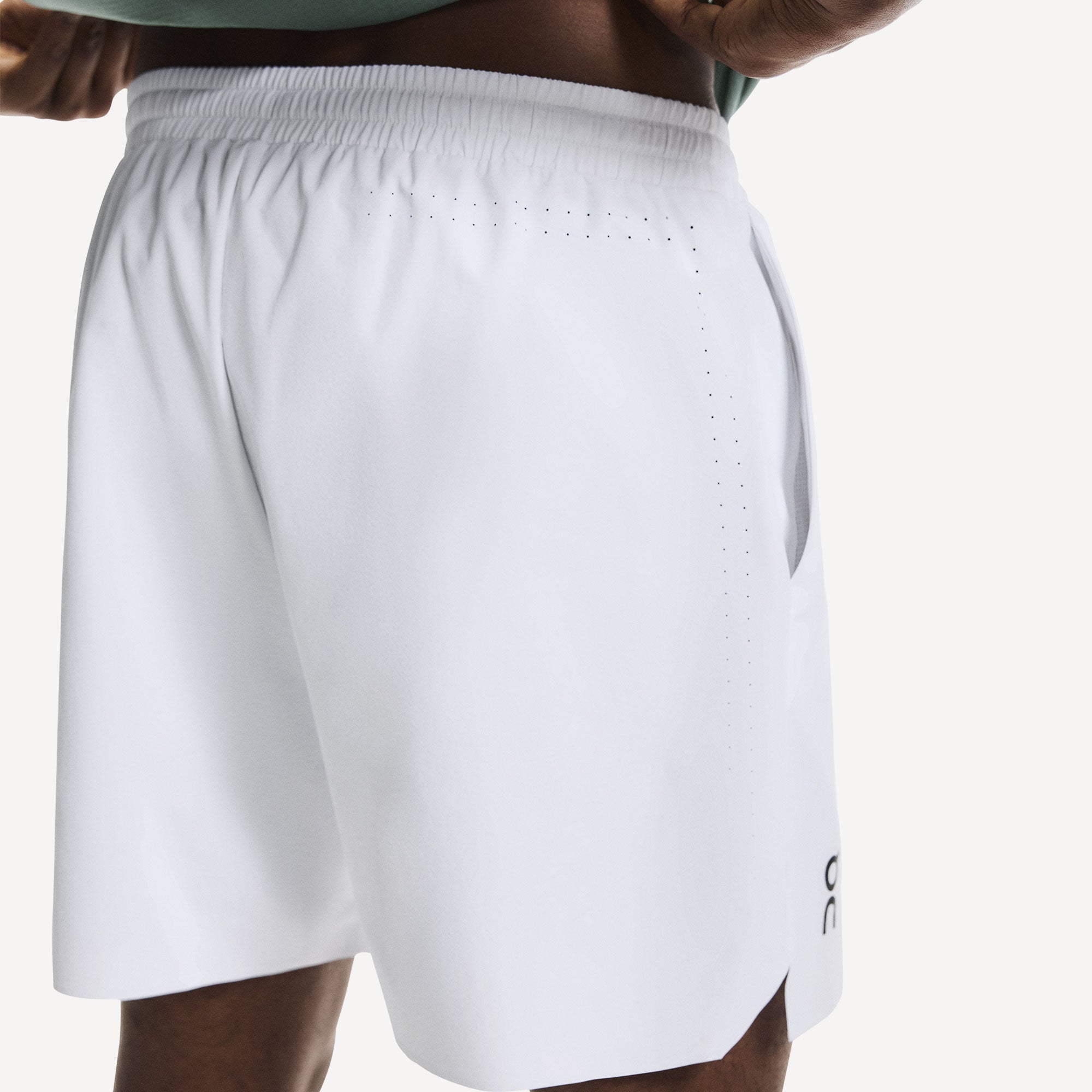 On Court Men's 5-Inch Tennis Shorts - White | Tennis Only