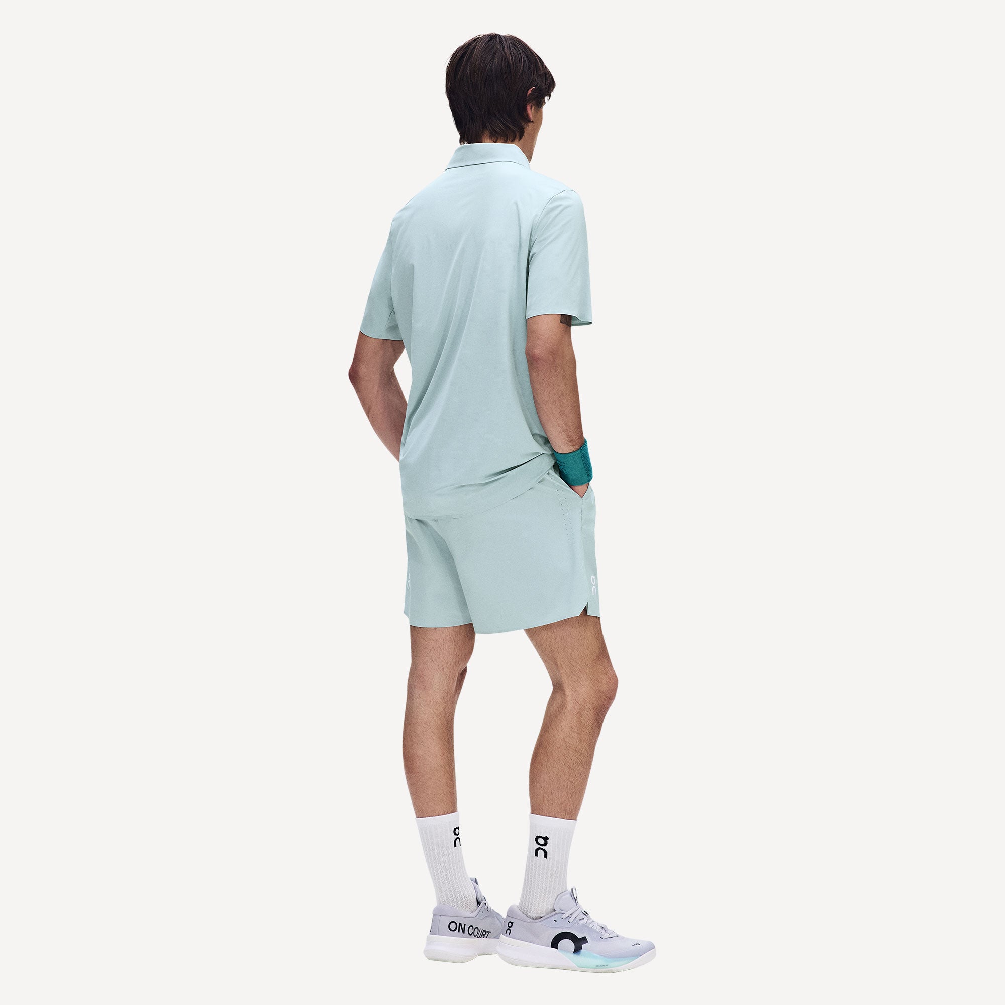 On Court Men's 5-Inch Tennis Shorts - Blue (3)