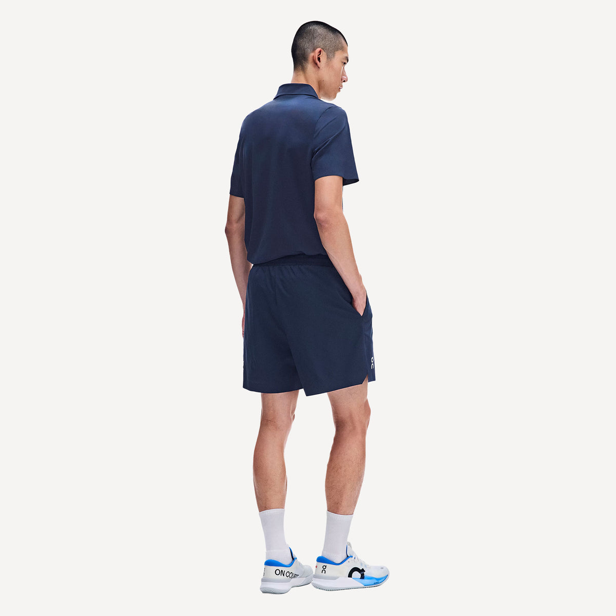 On Court Men's 5-Inch Tennis Shorts - Dark Blue (2)