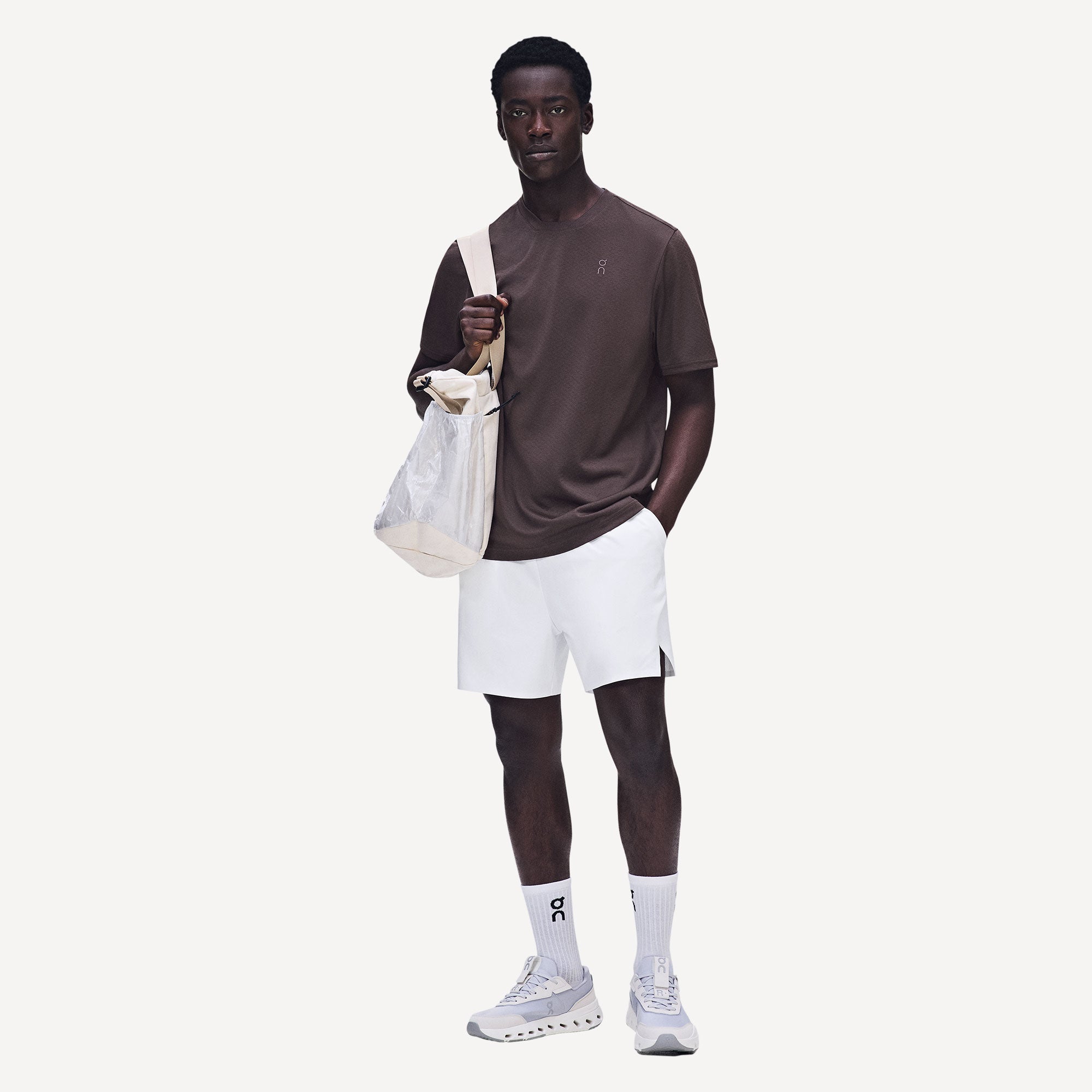 On Court Men's Edit Tennis Shirt - Purple (2)