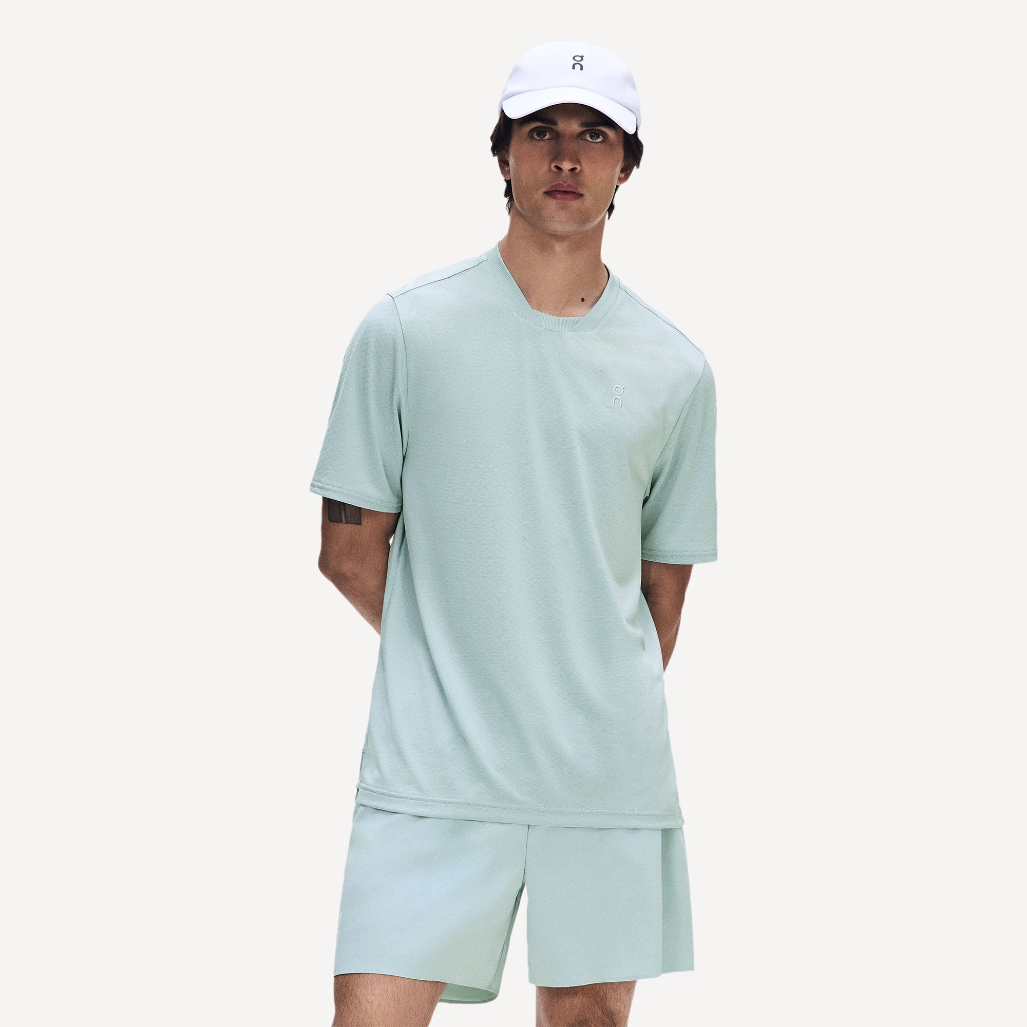 On Court Men's Edit Tennis Shirt - Blue (1)