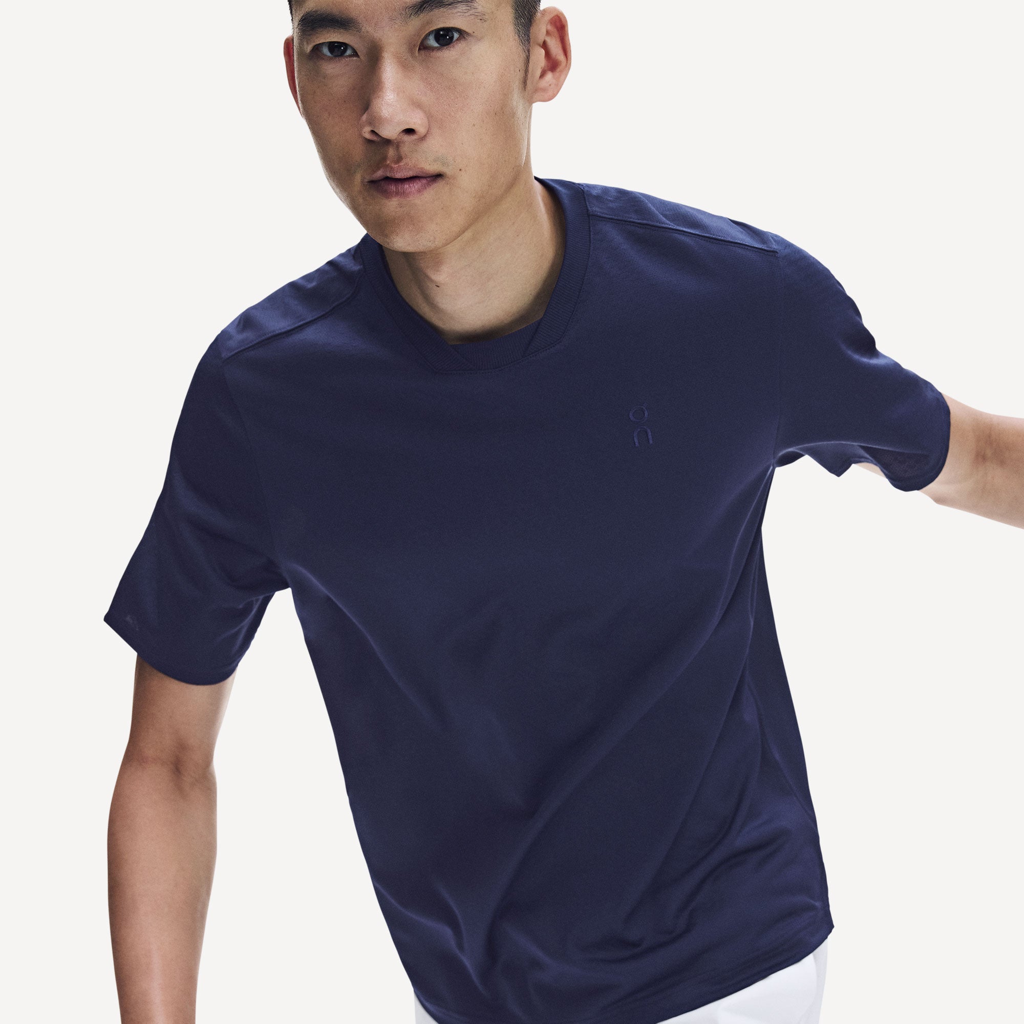 On Court Men's Edit Tennis Shirt - Dark Blue (7)