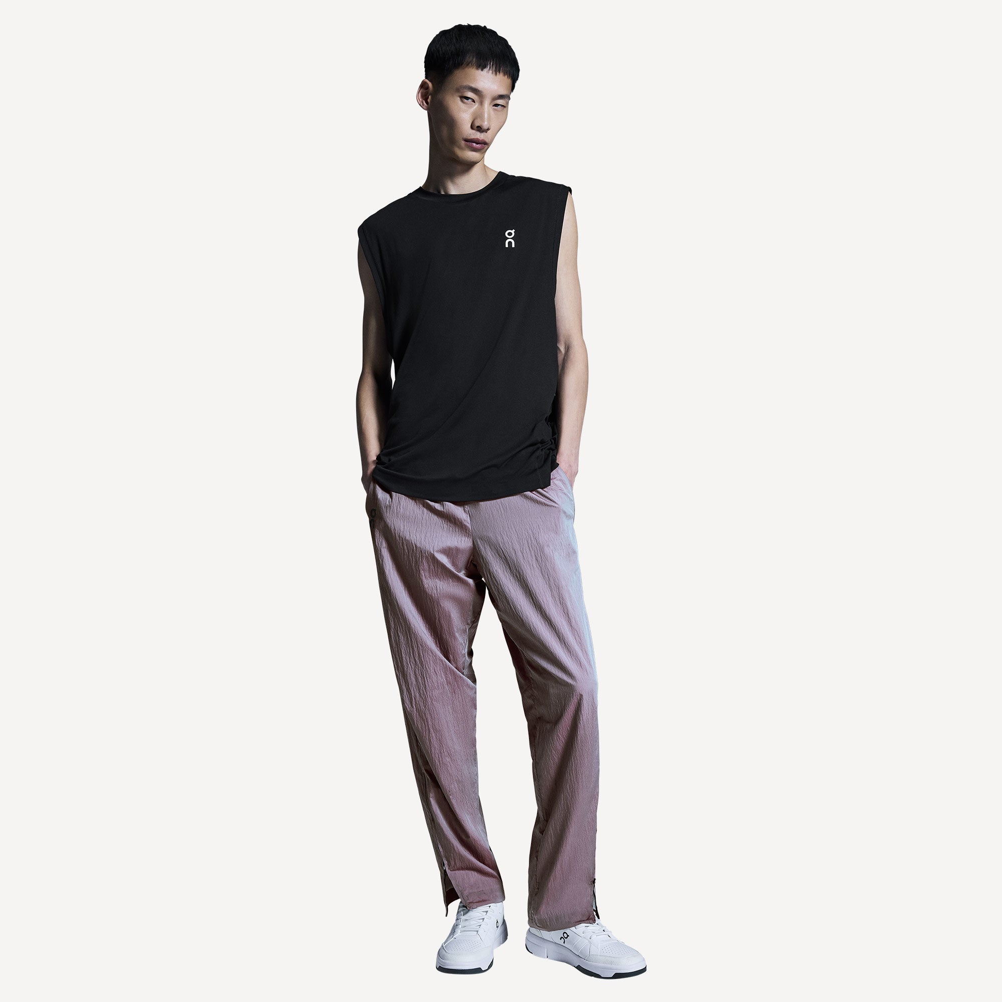 On Court Men's Tennis Pants - Pink (3)