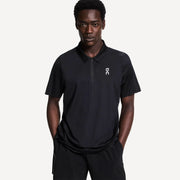 On Court Men's Tennis Polo - Black (1)