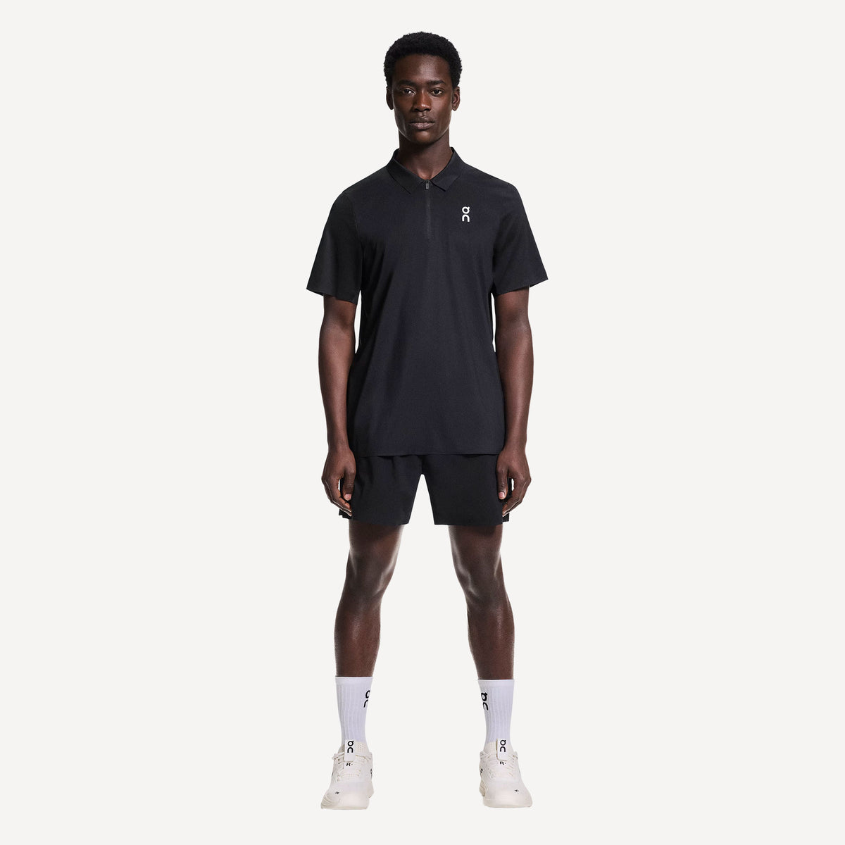 On Court Men's Tennis Polo - Black (2)