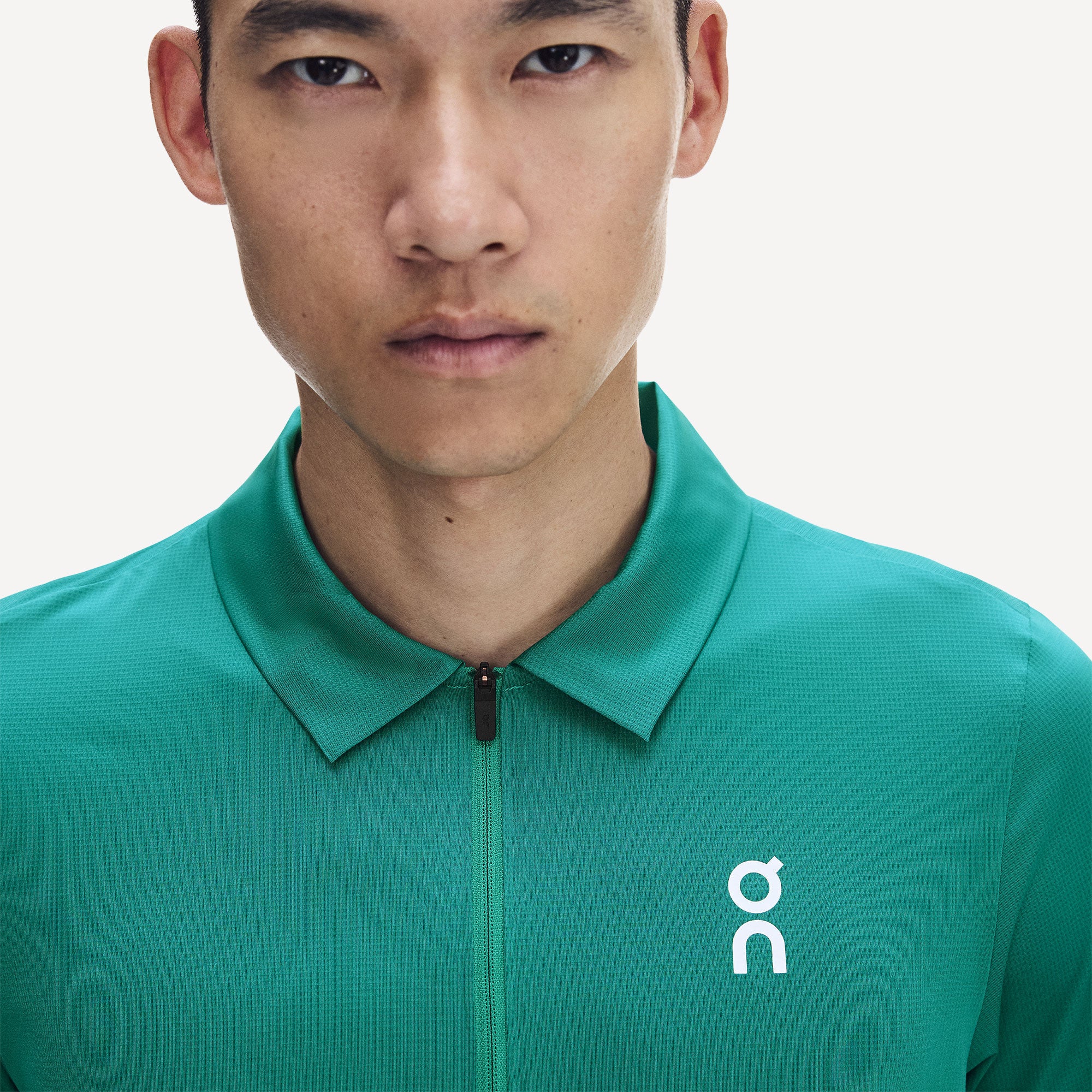 On Court Men's Tennis Polo - Green (3)